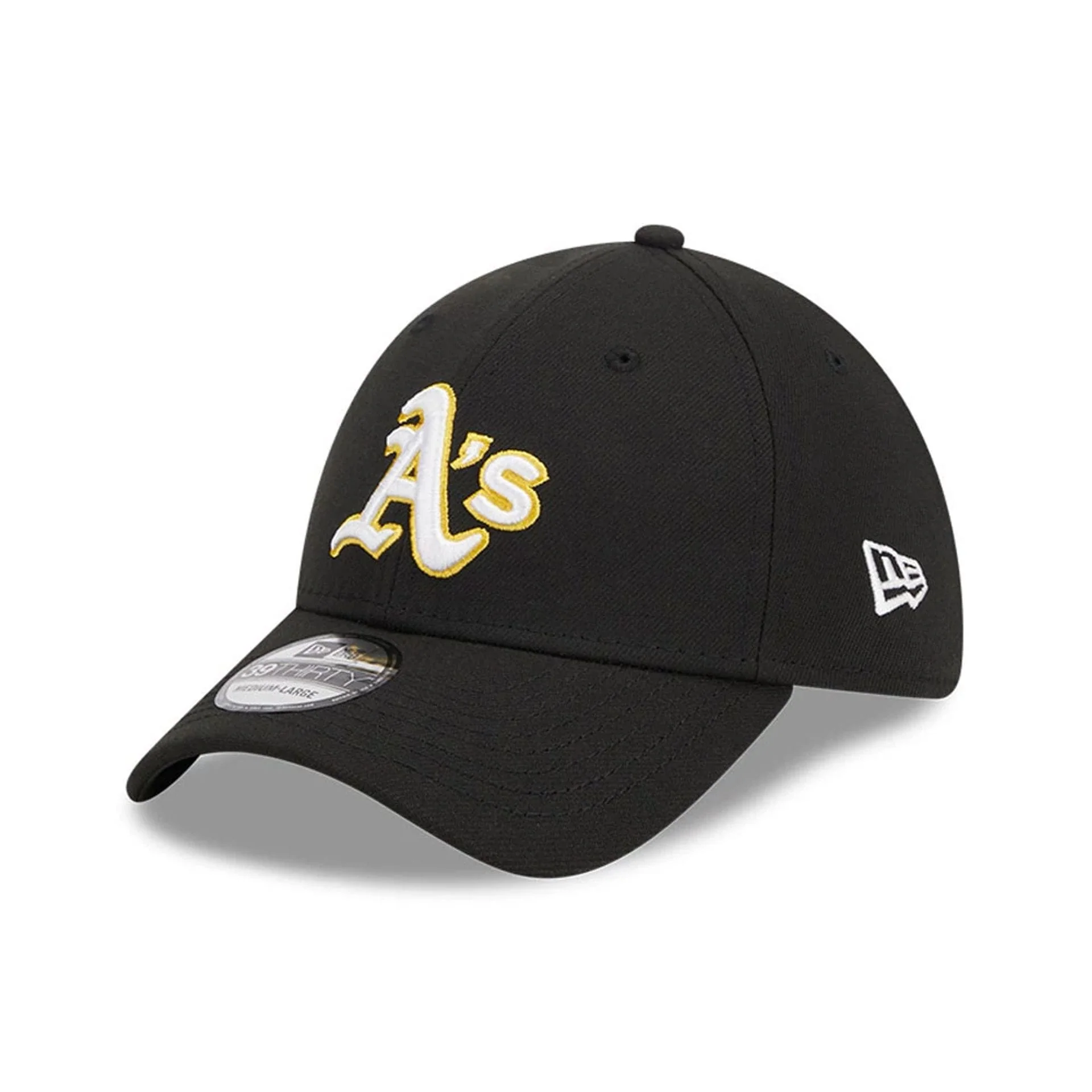 Athletics MLB Evergreen Black 39THIRTY Stretch Fit Cap