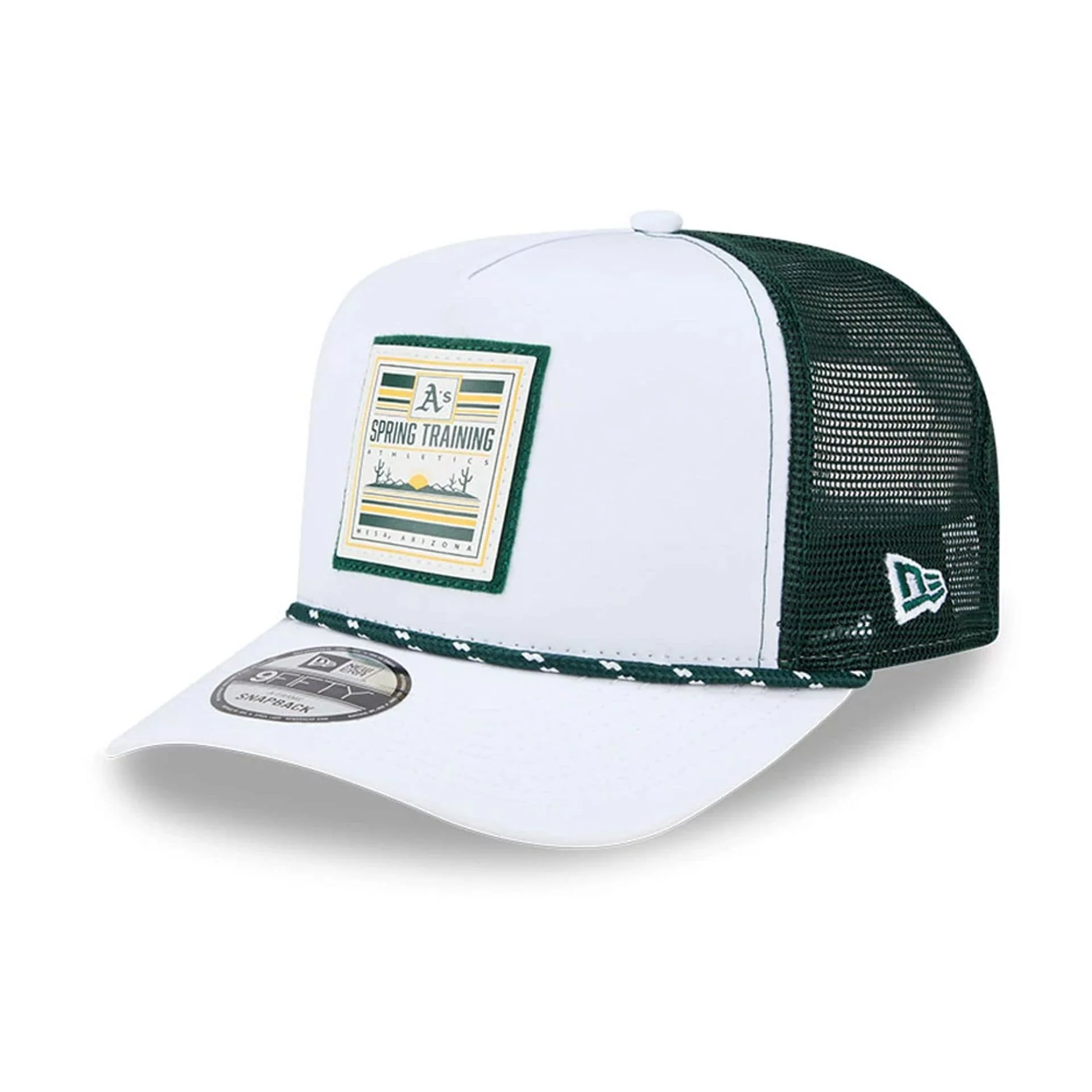 Athletics MLB Lines Dark Green 9FIFTY A-Frame Snapback Adjustable Cap