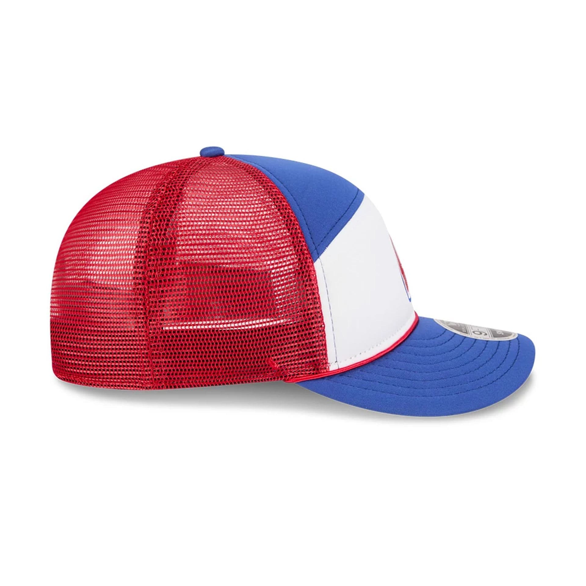 Atlanta Braves MLB Blocked Blue 9FIFTY Split Panel Snapback Adjustable Cap - Image 6