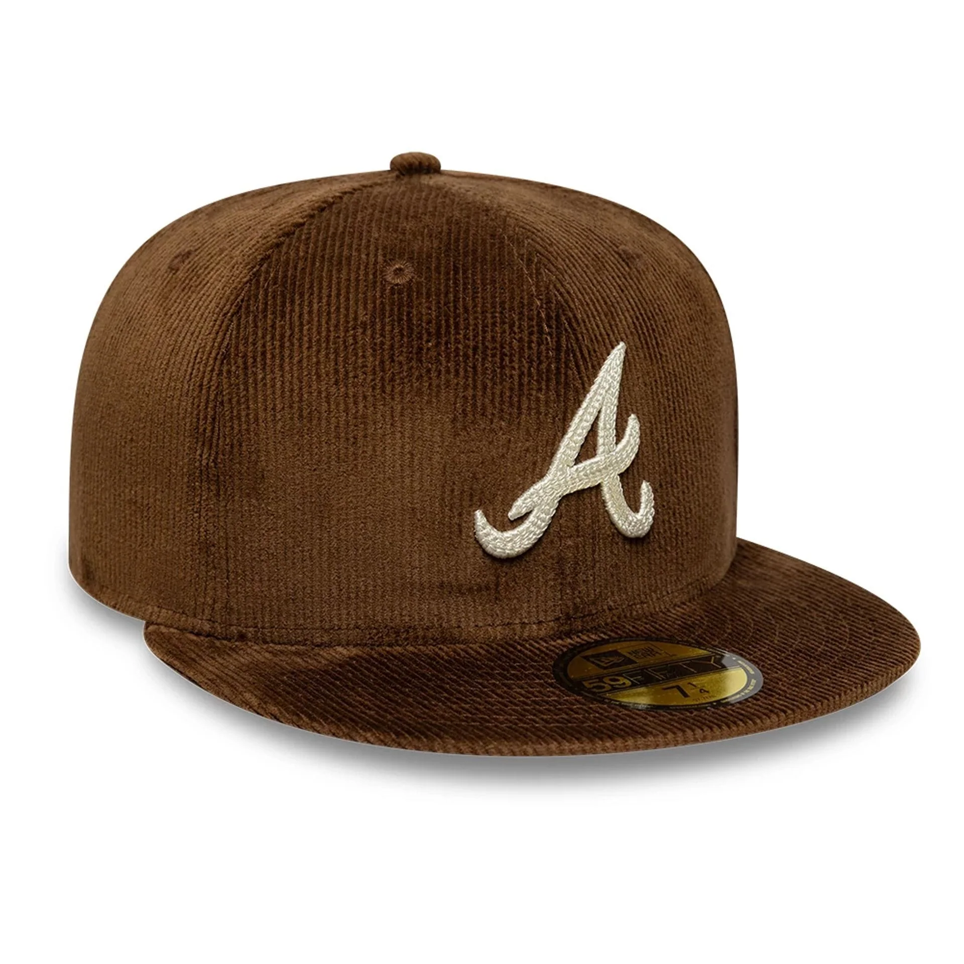 Atlanta Braves MLB Cord Dark Brown 59FIFTY Fitted Cap - Image 3