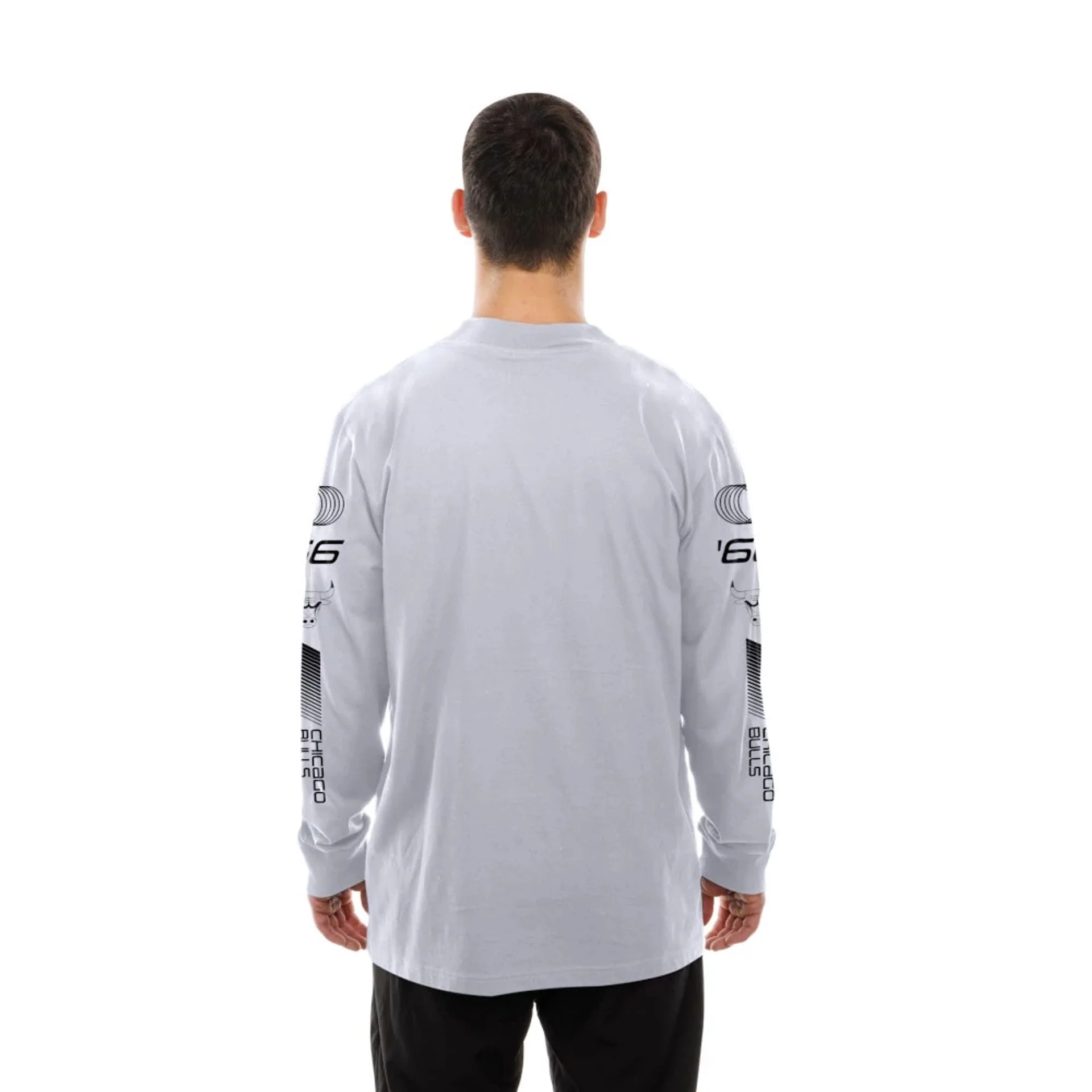 Chicago Bulls Modern Driver White Long Sleeve T-Shirt - Image 7