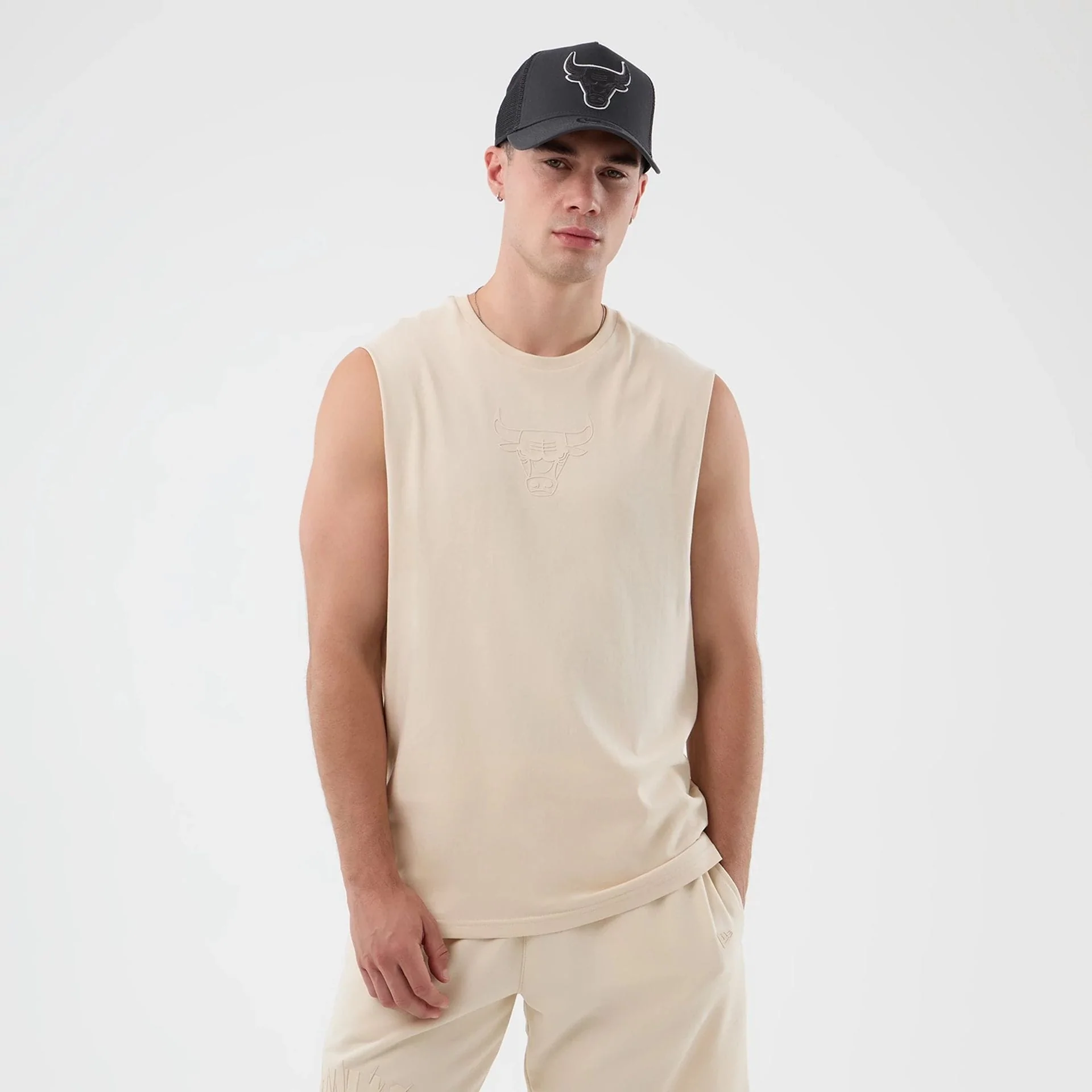 Chicago Bulls NBA Core Plus Light Beige Vest