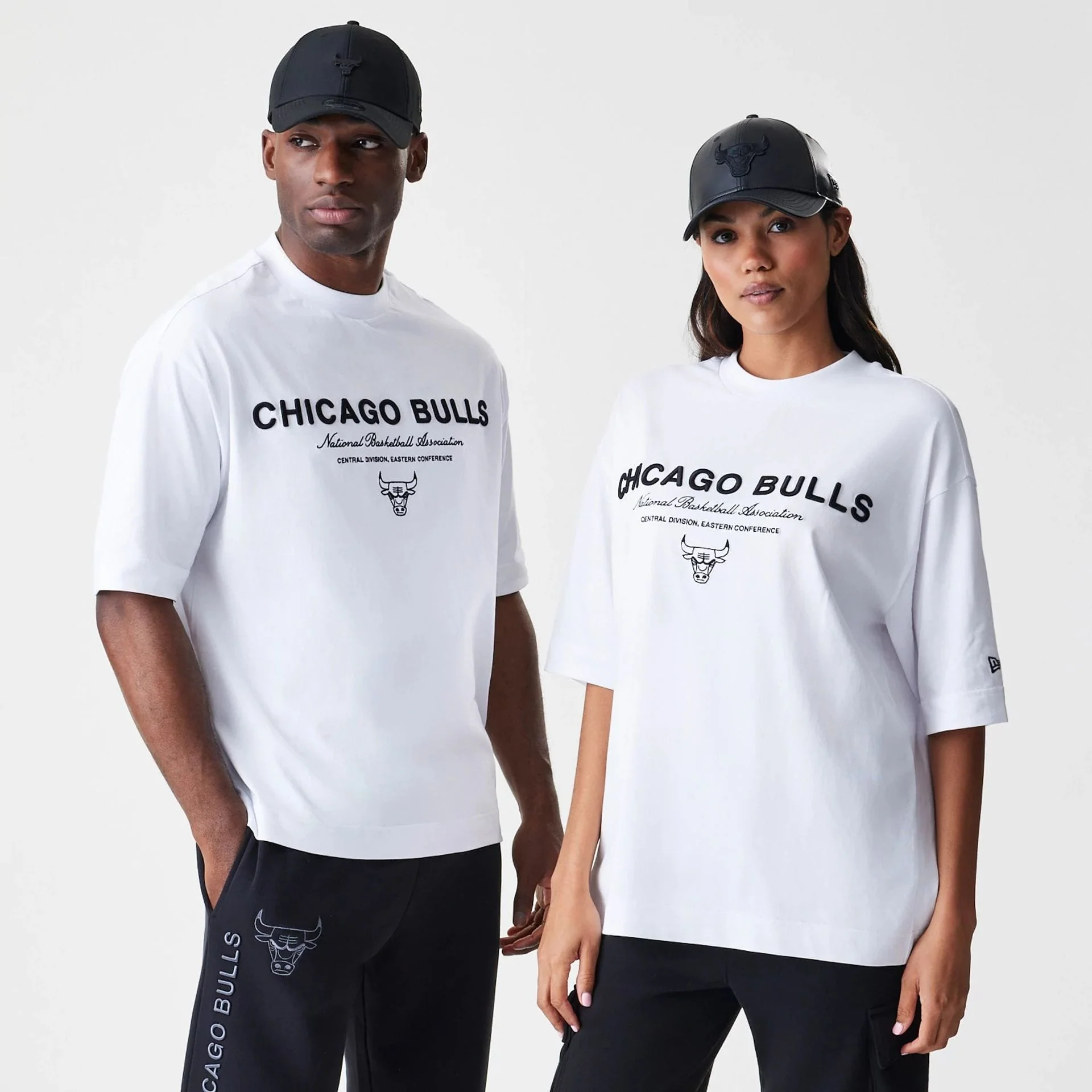 Chicago Bulls NBA Linear White T-Shirt