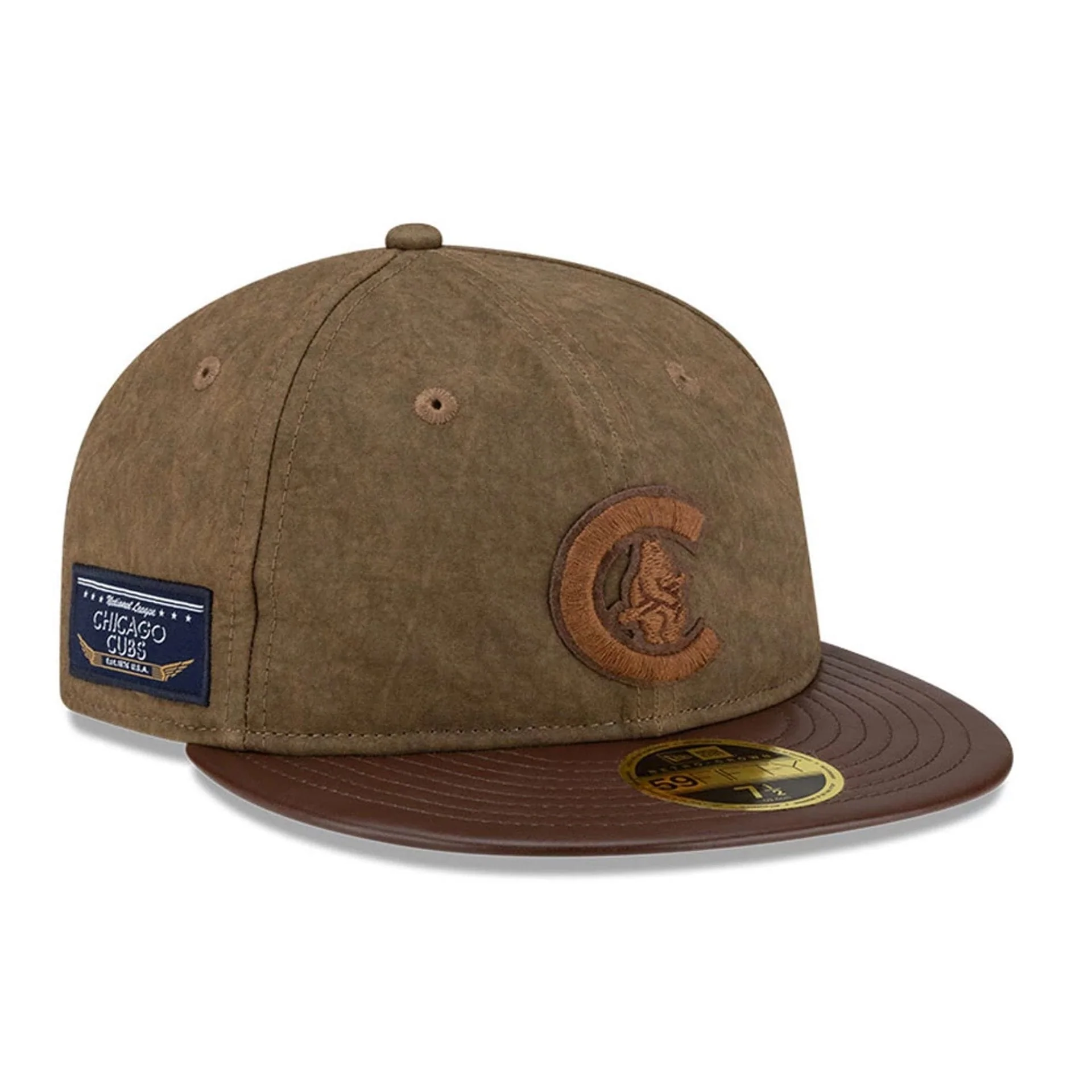 Chicago Cubs MLB Open Brown Retro Crown 59FIFTY Fitted Cap