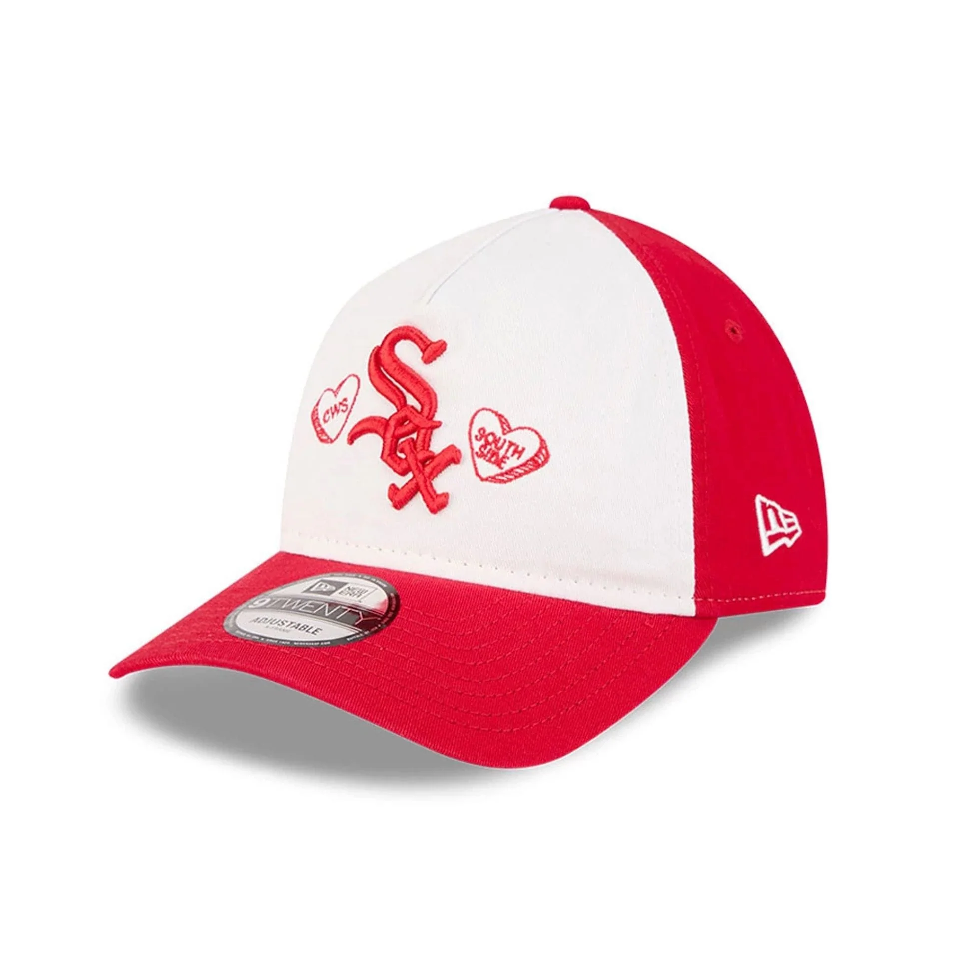 Chicago White Sox MLB Conversation Hearts Red 9TWENTY A-Frame Adjustable Cap