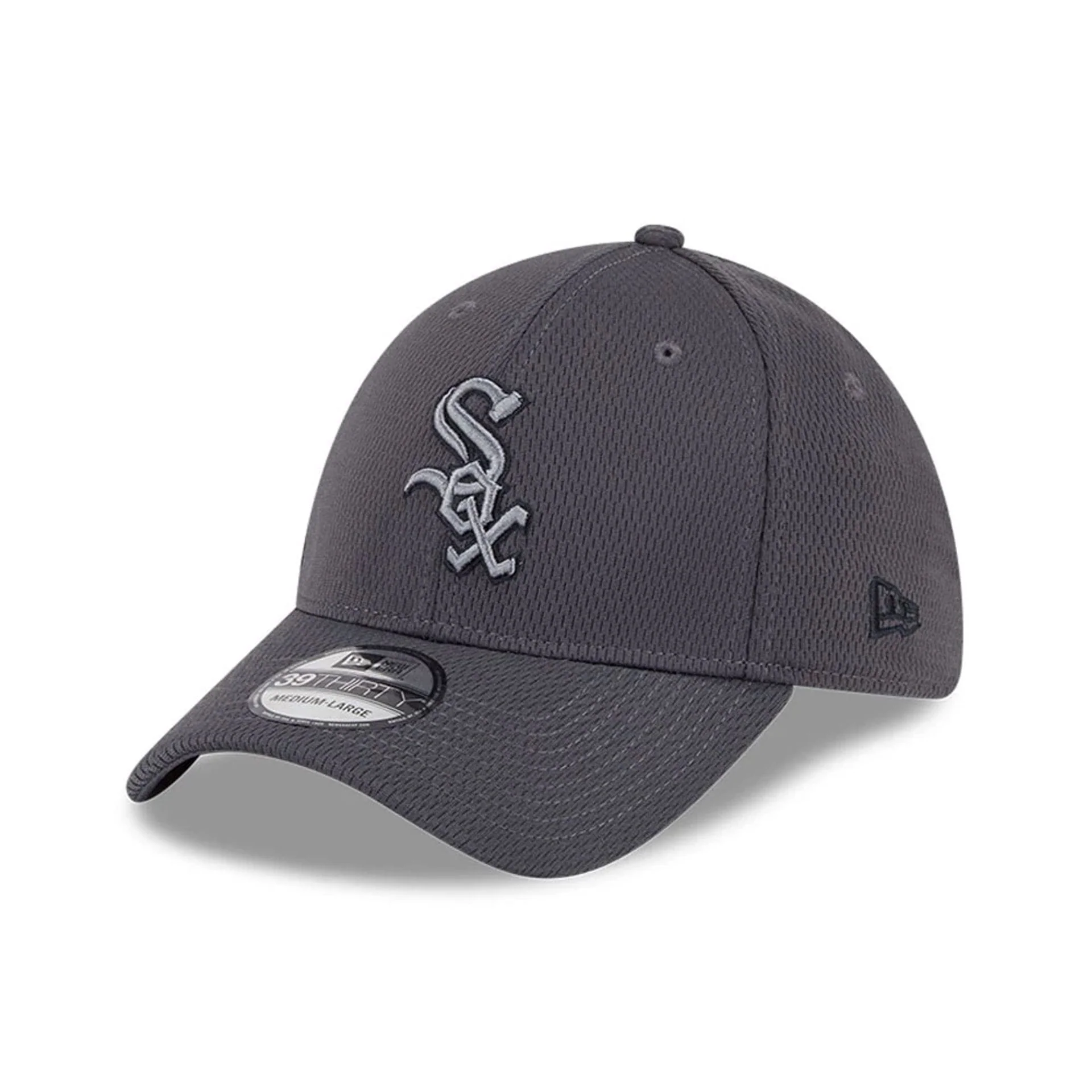 Chicago White Sox MLB Evergreen Dark Grey 39THIRTY Stretch Fit Cap