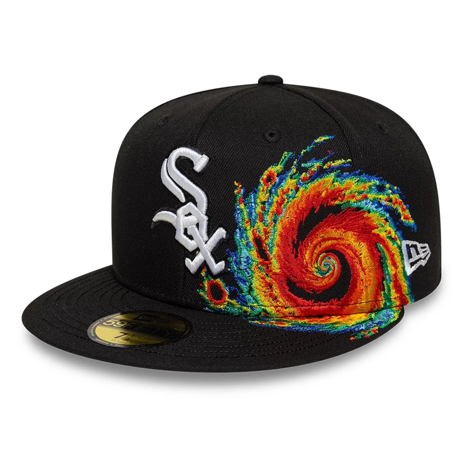 Chicago White Sox MLB Storm Pattern Black 59FIFTY Fitted Cap