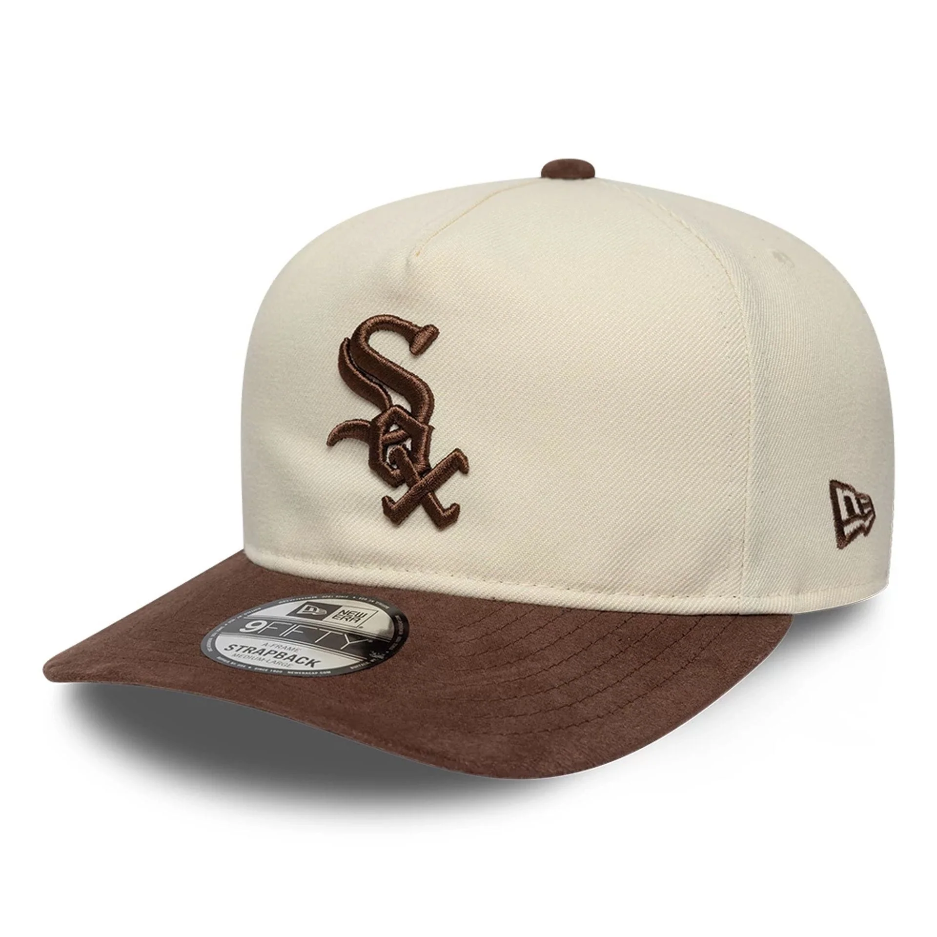 Chicago White Sox MLB Suede Visor Cream 9FIFTY A-Frame Adjustable Cap