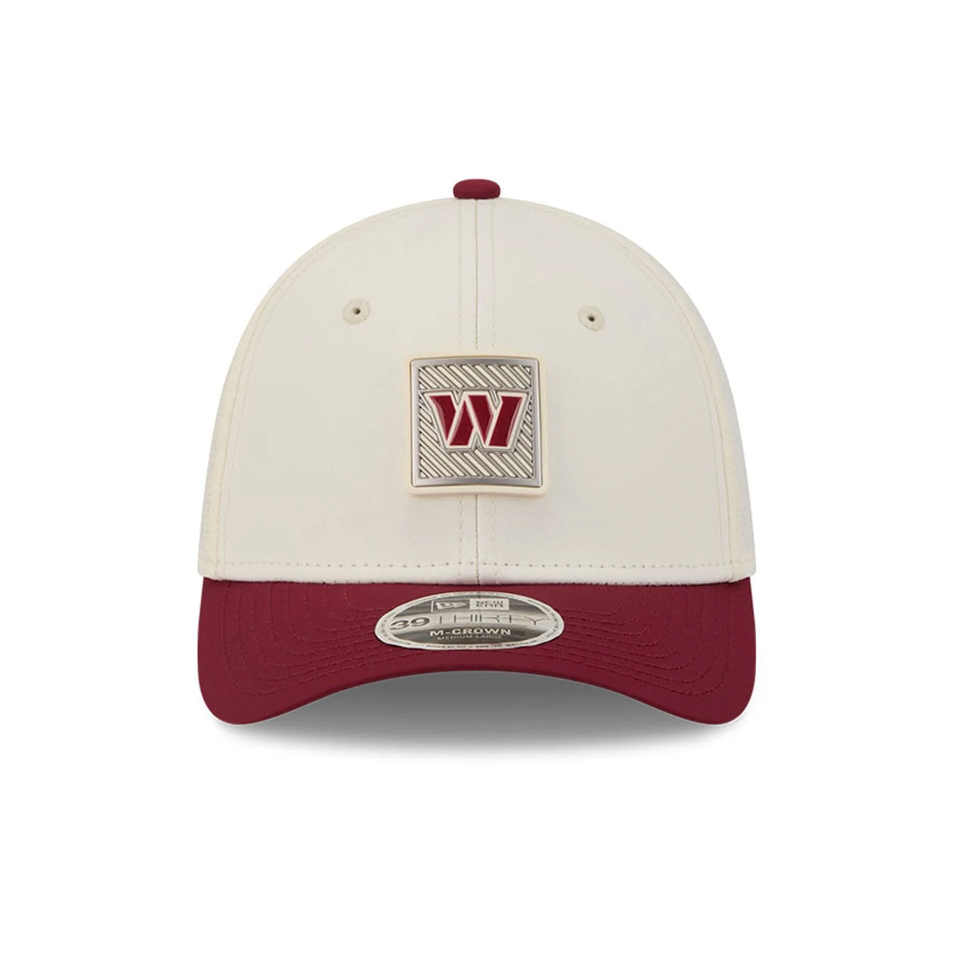 Commanders NFL Training 2026 White 39THIRTY M-Crown Stretch Fit Cap - Image 2