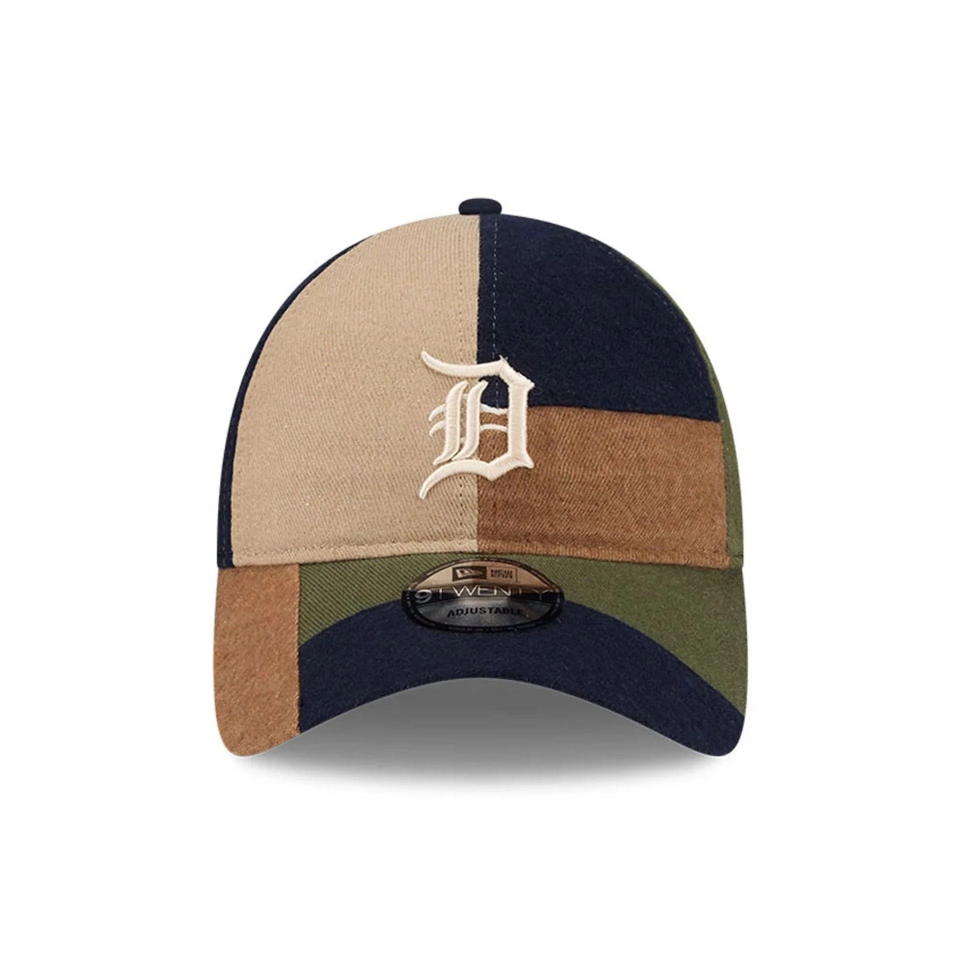 Detroit Tigers MLB Patchwork Open Brown 9TWENTY Adjustable Cap - Image 3