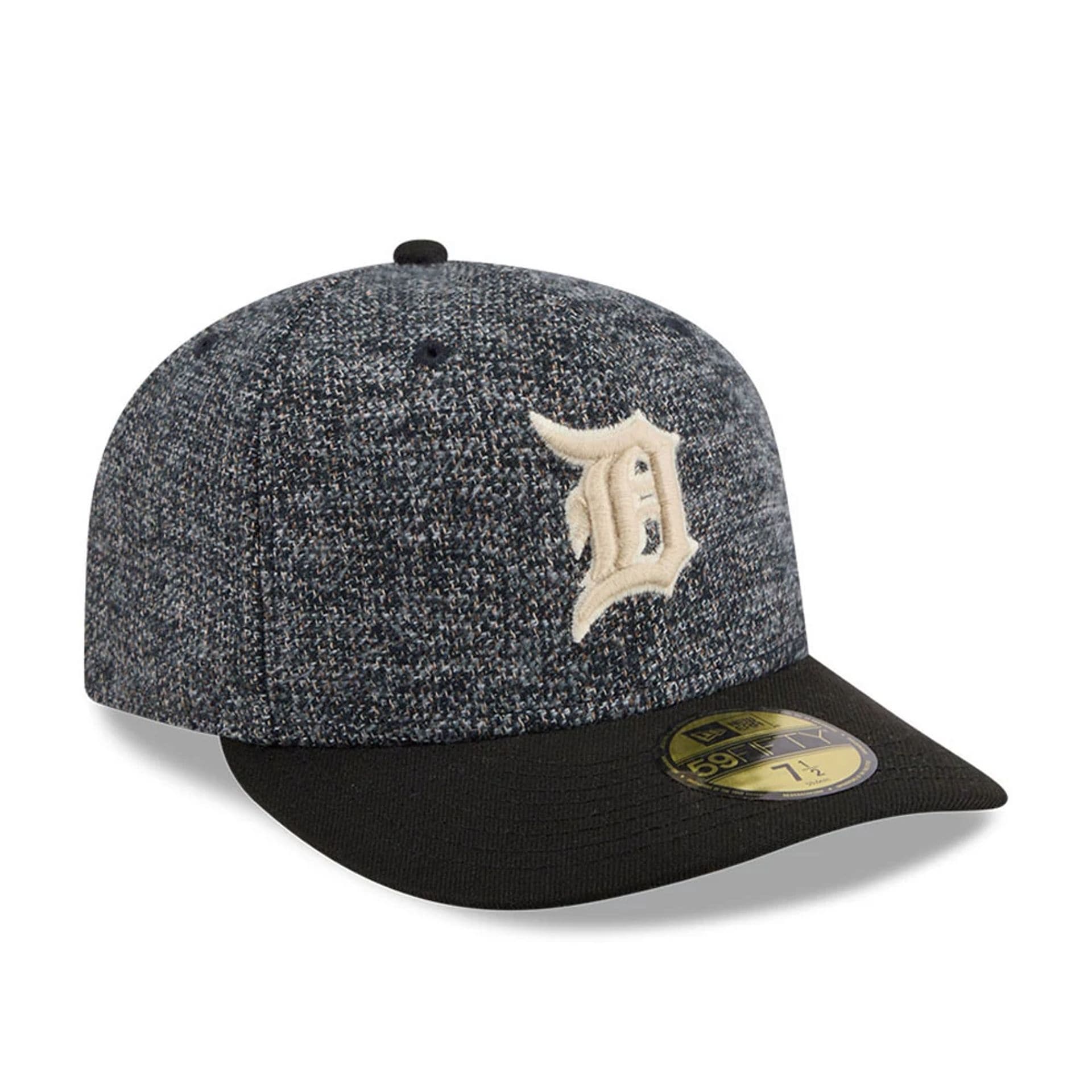 Detroit Tigers MLB Tweedy Cotton Black 59FIFTY Fitted Cap - Image 4