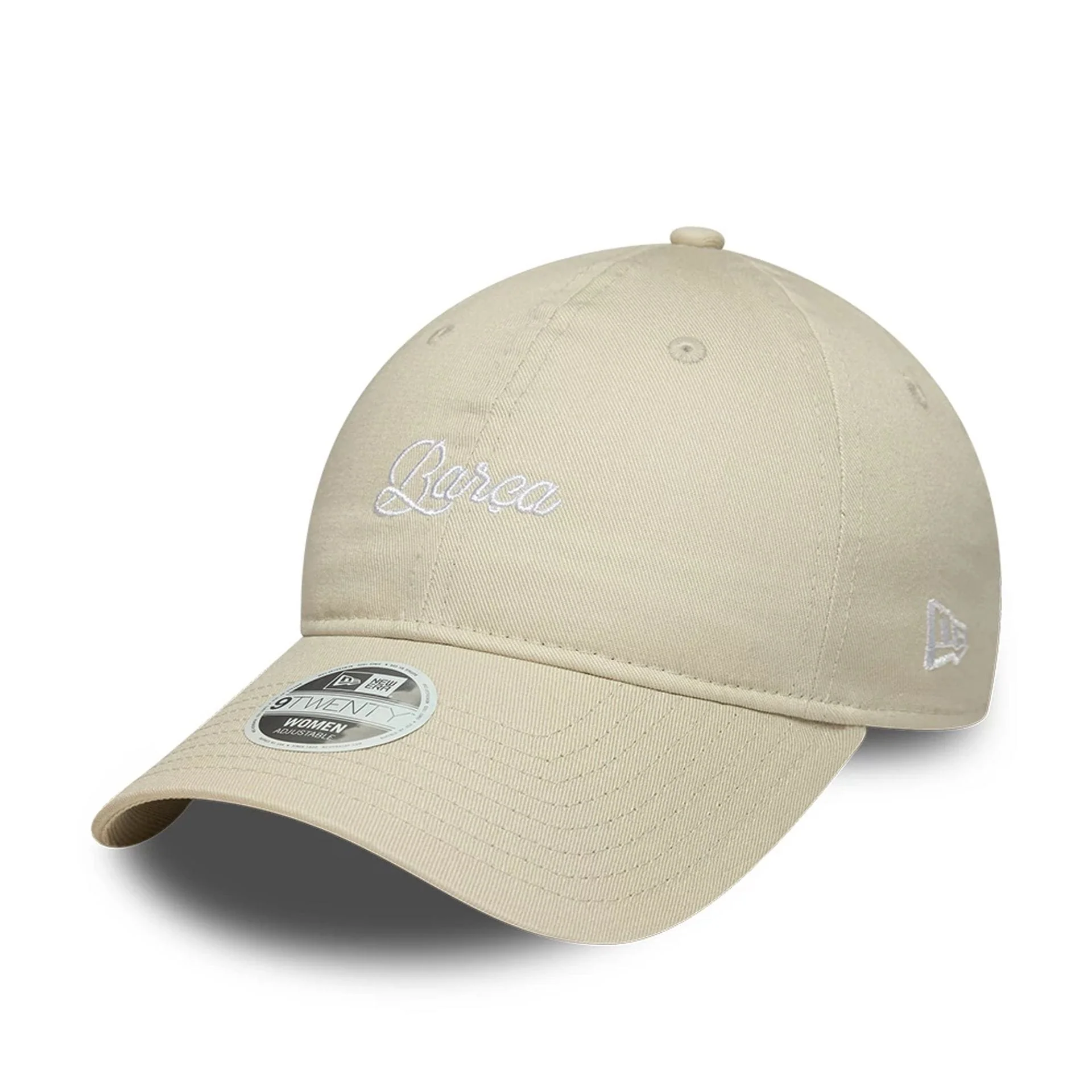 FC Barcelona Womens Wordmark Light Beige 9TWENTY Adjustable Cap