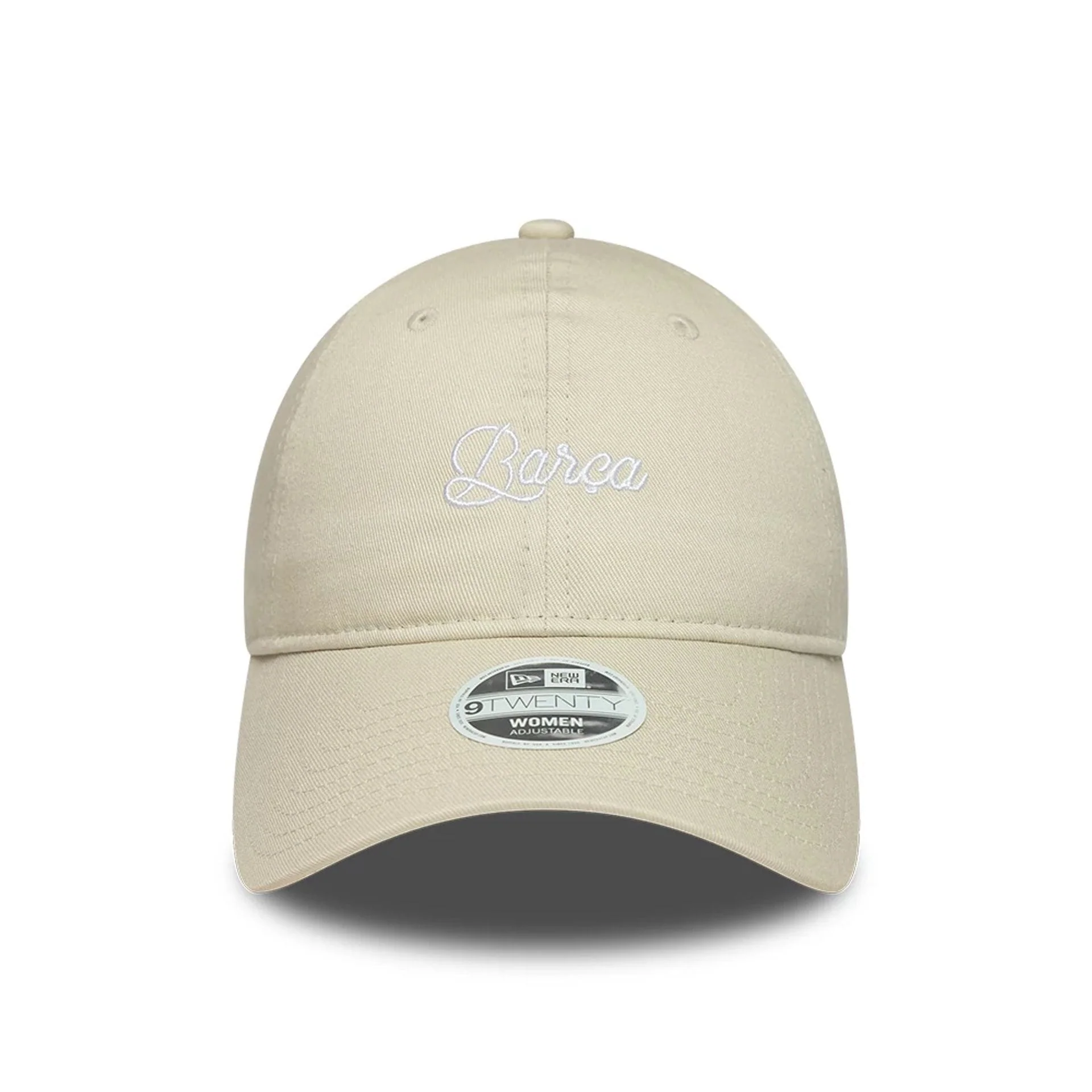 FC Barcelona Womens Wordmark Light Beige 9TWENTY Adjustable Cap - Image 2