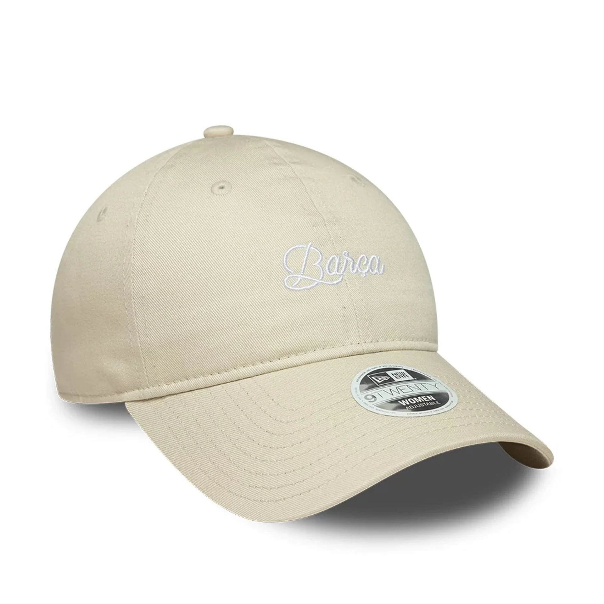 FC Barcelona Womens Wordmark Light Beige 9TWENTY Adjustable Cap - Image 3