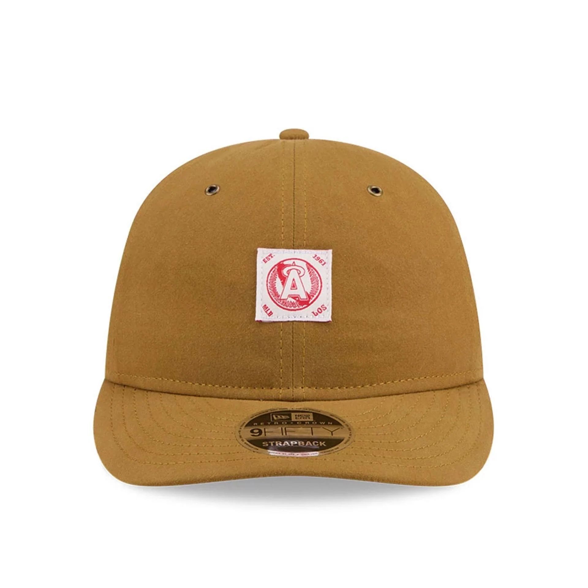 LA Angels MLB Brushed Dark Beige Retro Crown 9FIFTY Adjustable Cap - Image 3