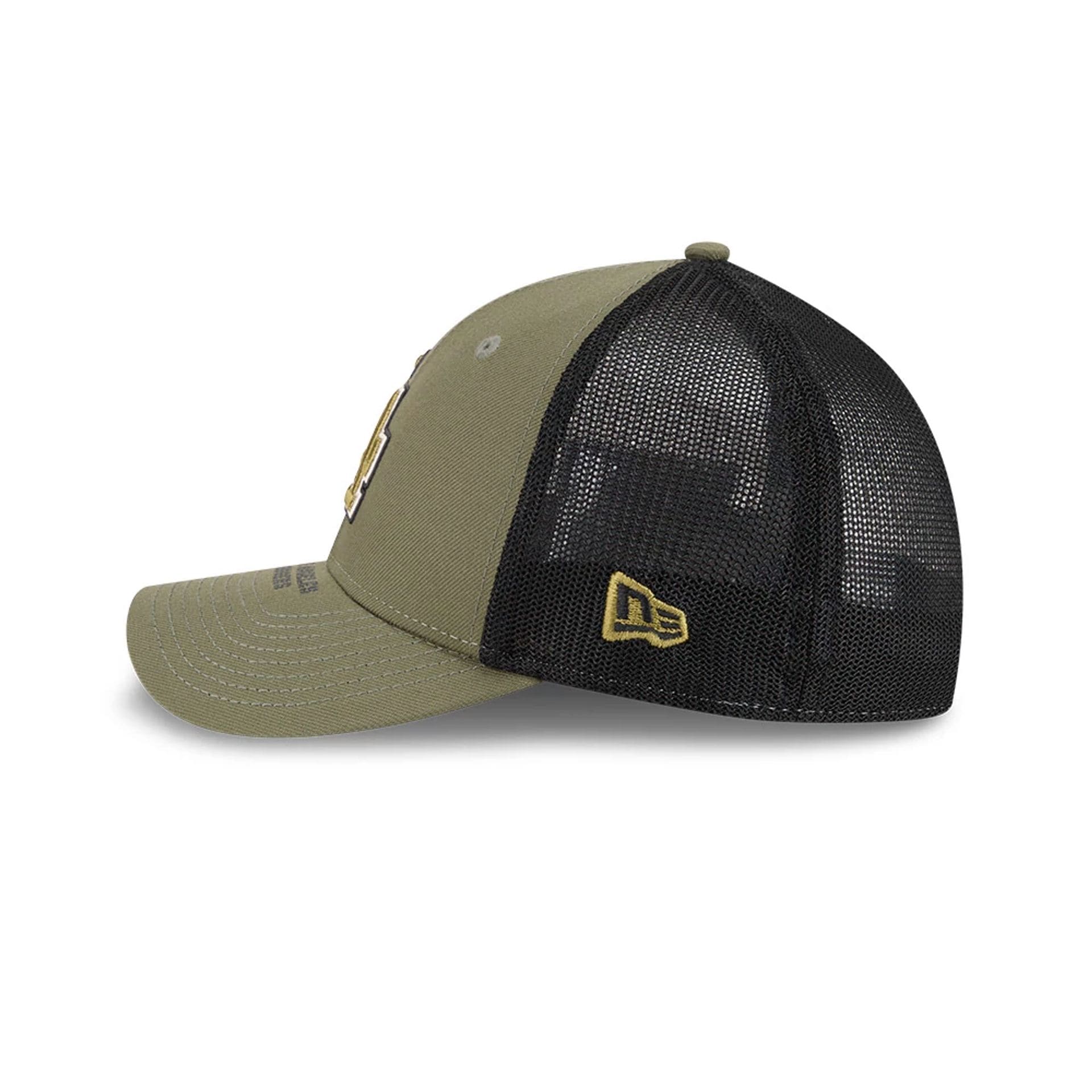 LA Dodgers MLB Armed Forces Day 2026 Green 39THIRTY M-Crown Stretch Fit Cap - Image 5