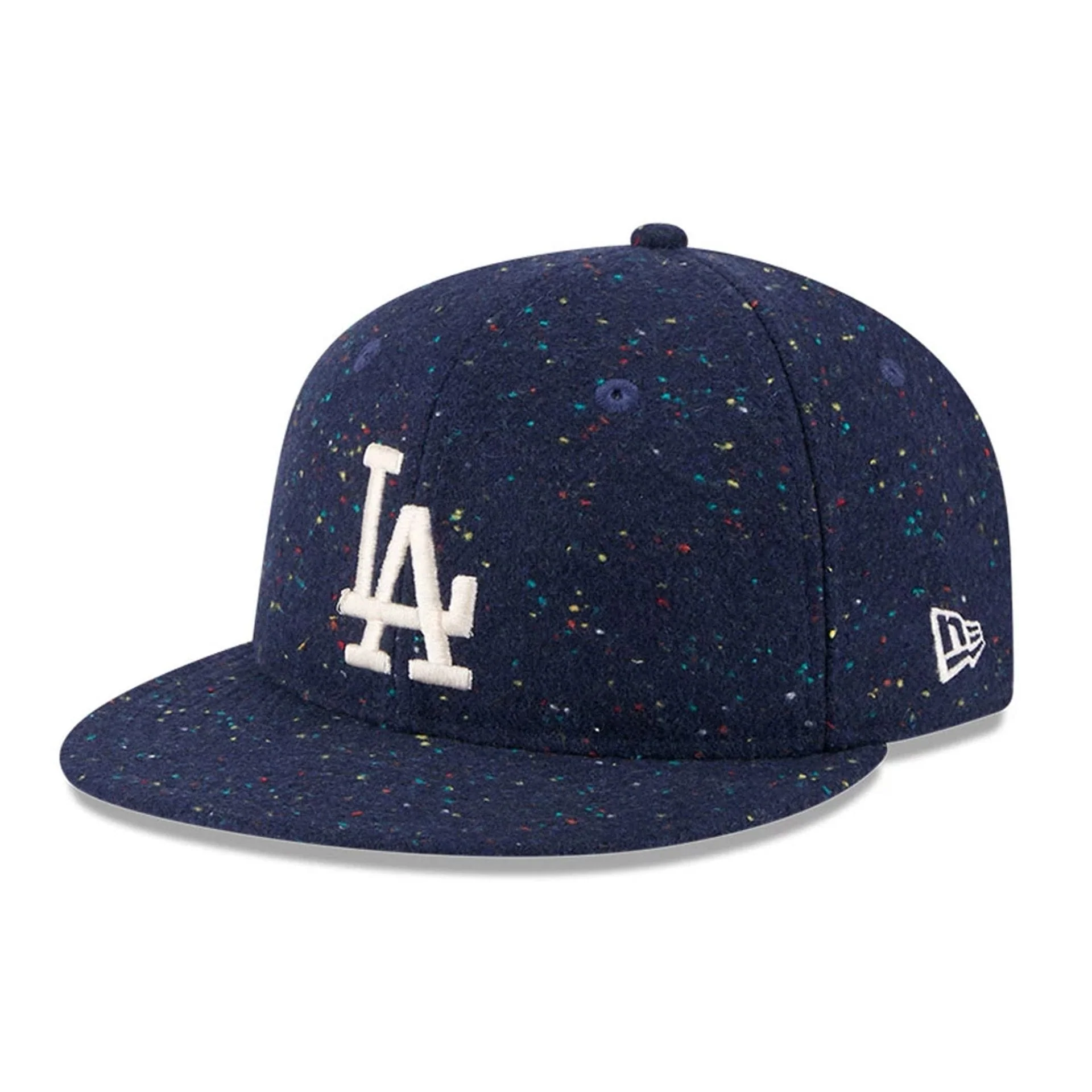 LA Dodgers MLB Speckled Wool Open Blue Retro Crown 9FIFTY Adjustable Cap