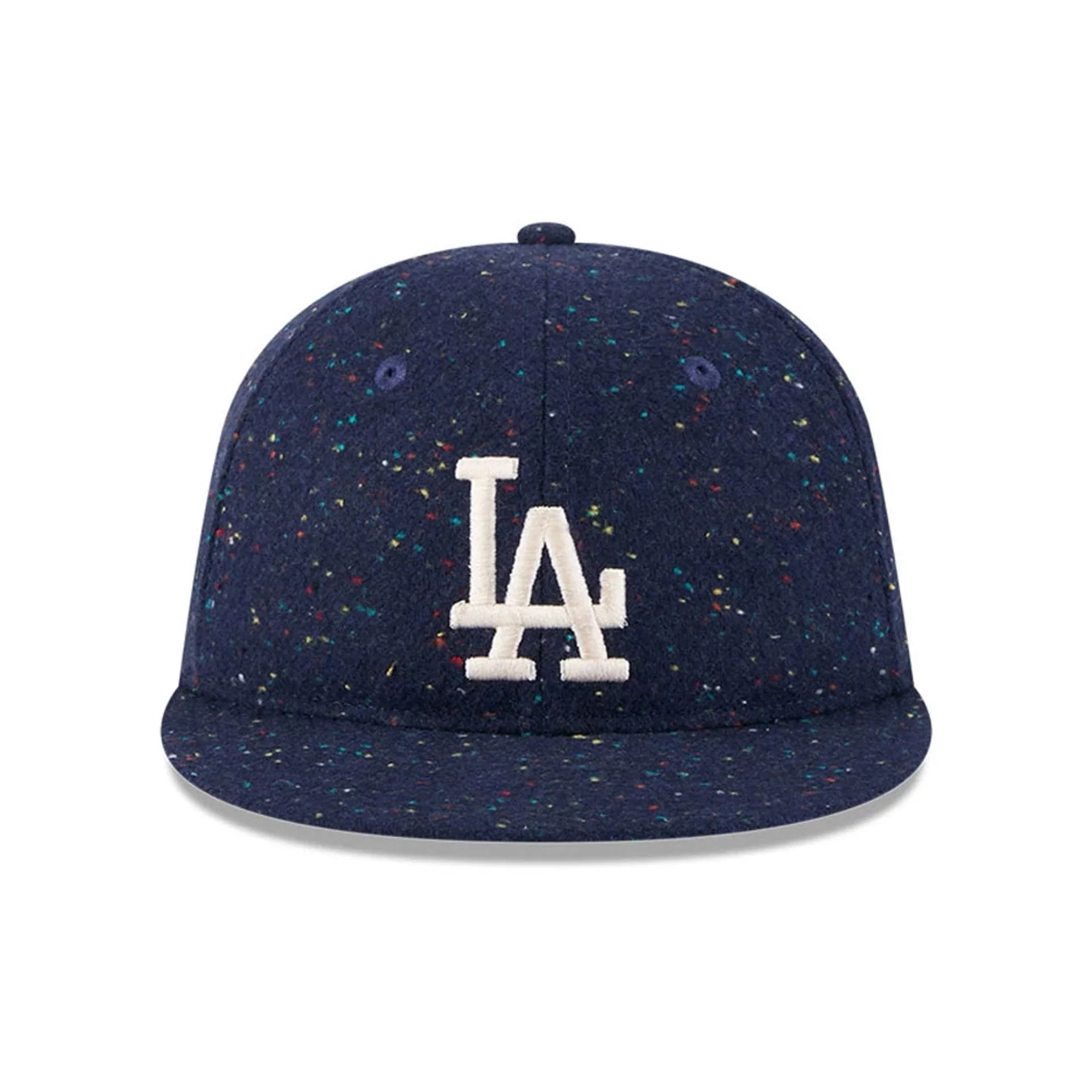 LA Dodgers MLB Speckled Wool Open Blue Retro Crown 9FIFTY Adjustable Cap - Image 3