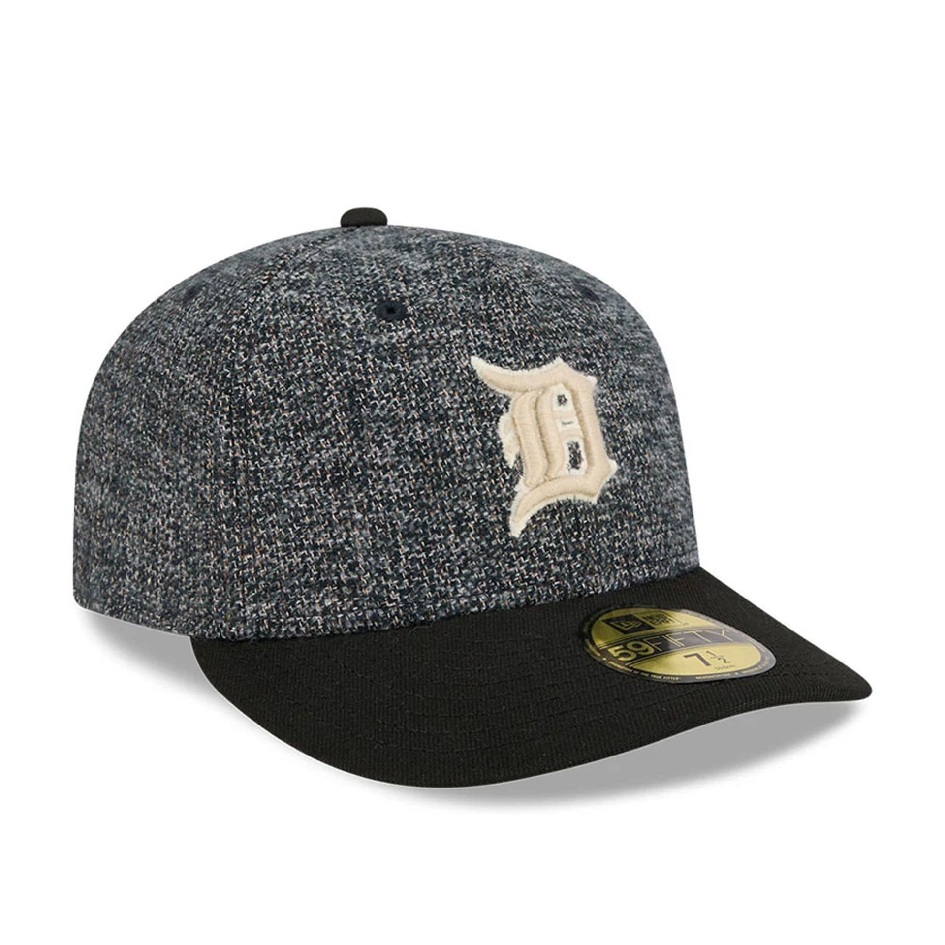 LA Dodgers MLB Tweedy Cotton Black 59FIFTY Fitted Cap - Image 4