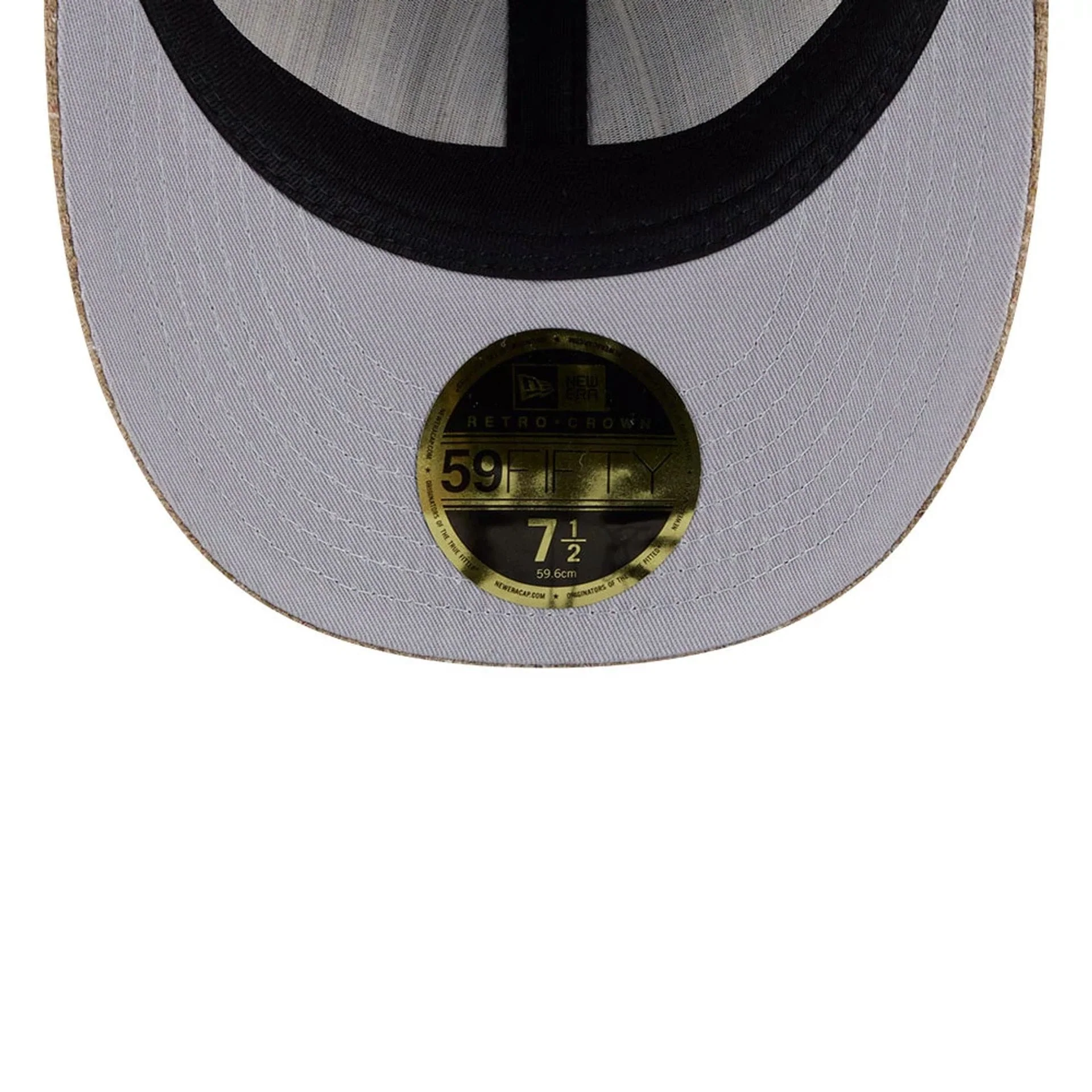 LA Dodgers MLB Vintage Tweed Open Blue Retro Crown 59FIFTY Fitted Cap - Image 2