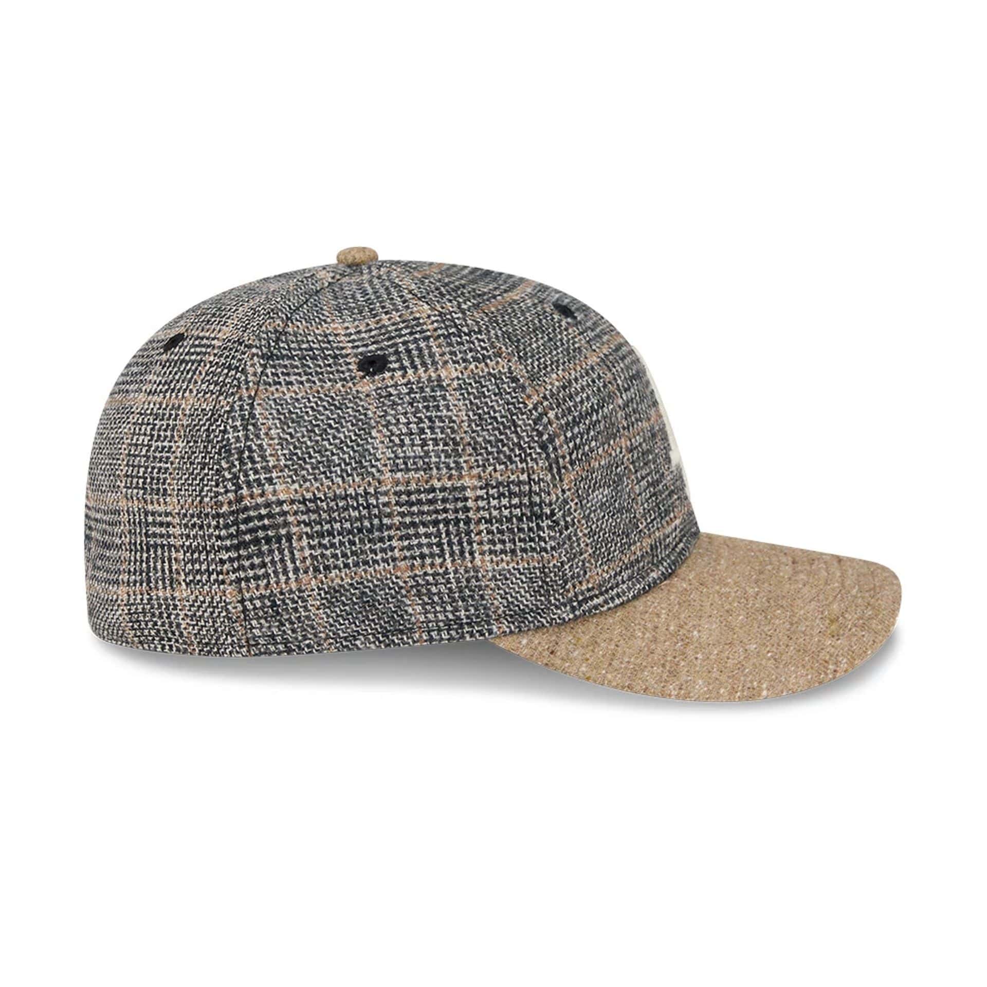 LA Dodgers MLB Vintage Tweed Open Blue Retro Crown 59FIFTY Fitted Cap - Image 7