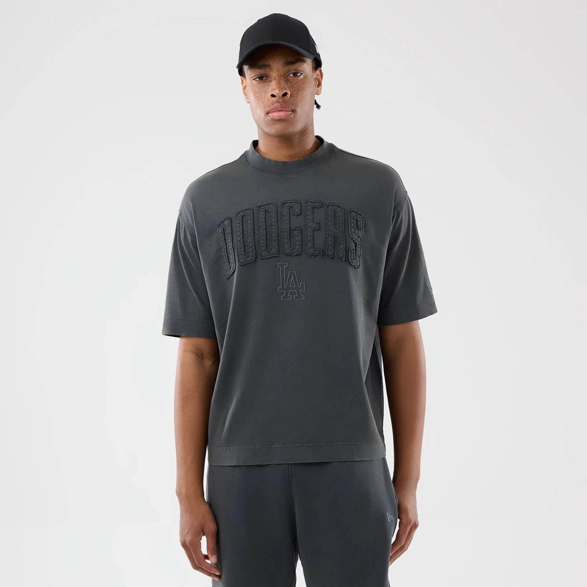 LA Dodgers MLB Washed Dark Grey T-Shirt