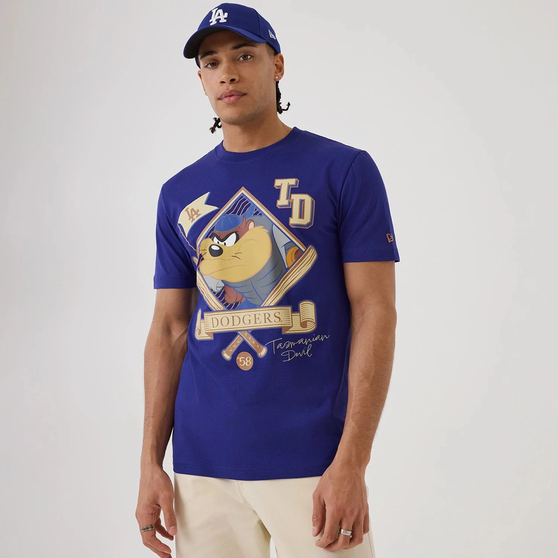 LA Dodgers MLB X Looney Tunes Dark Blue T-Shirt