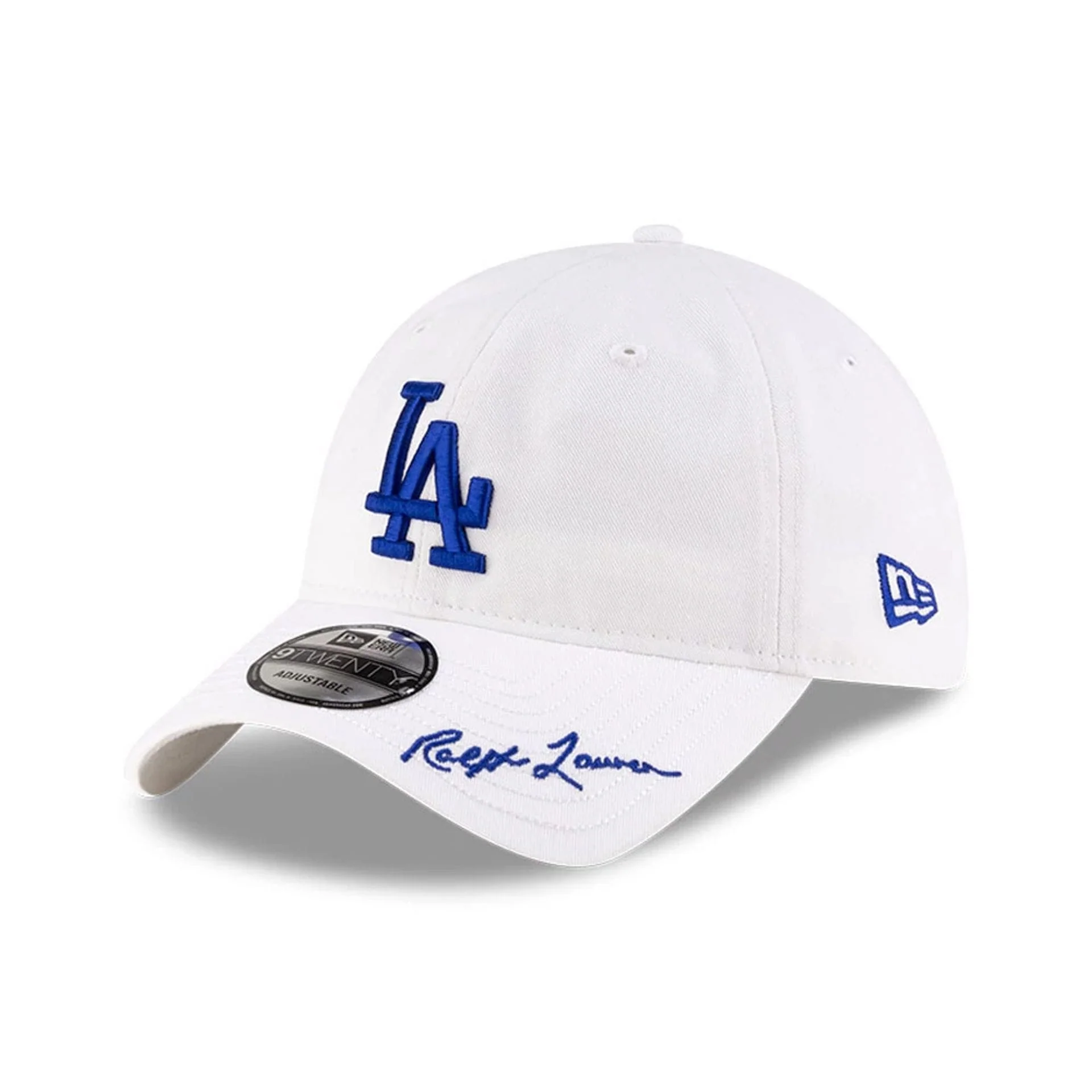 LA Dodgers Ralph Lauren X MLB Open White 9TWENTY Adjustable Cap