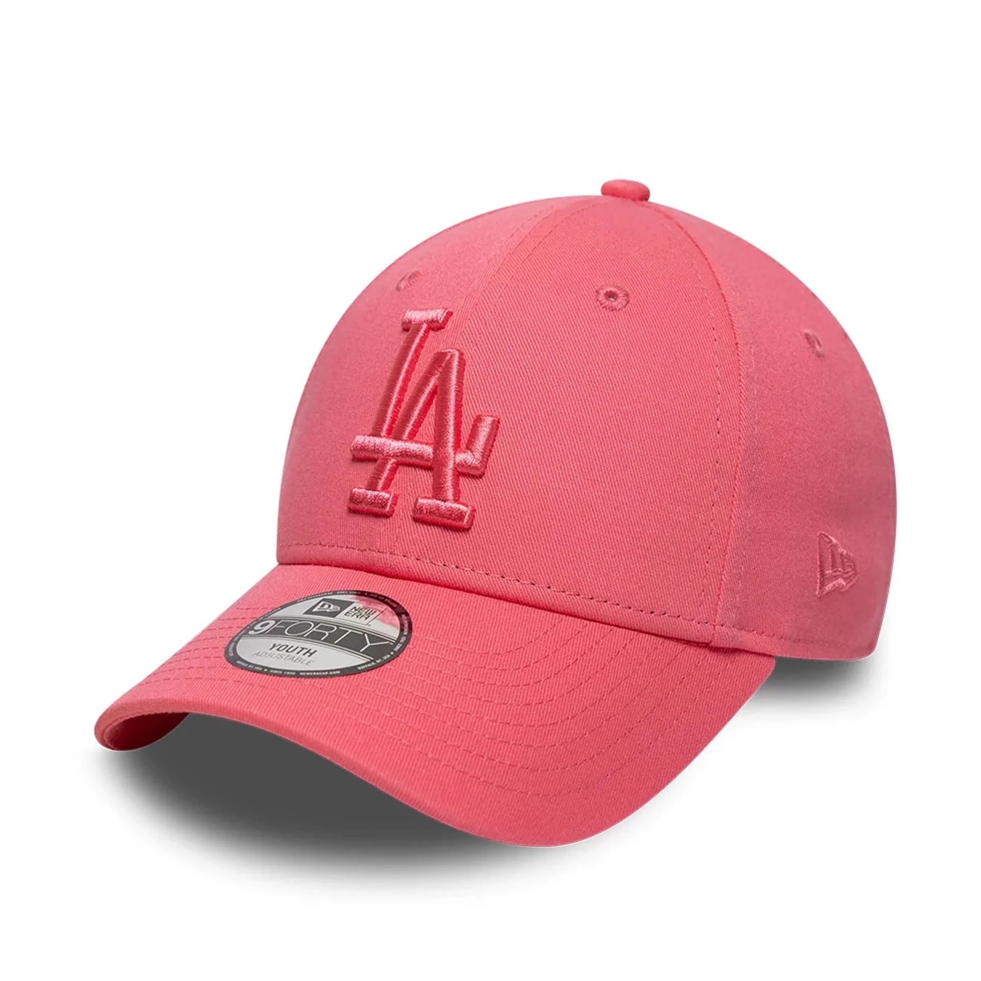 LA Dodgers Youth MLB League Essential Pink 9FORTY Adjustable Cap