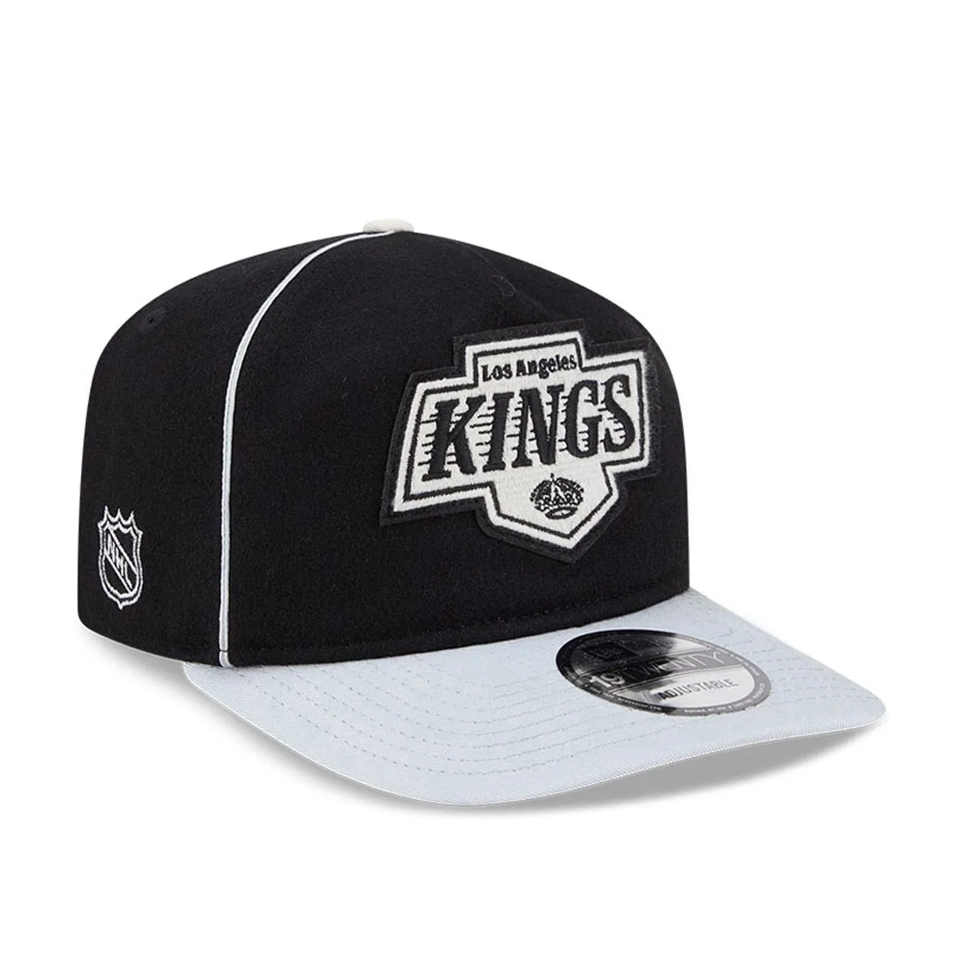 LA Kings NHL Felt Logo Black 19TWENTY Adjustable Cap