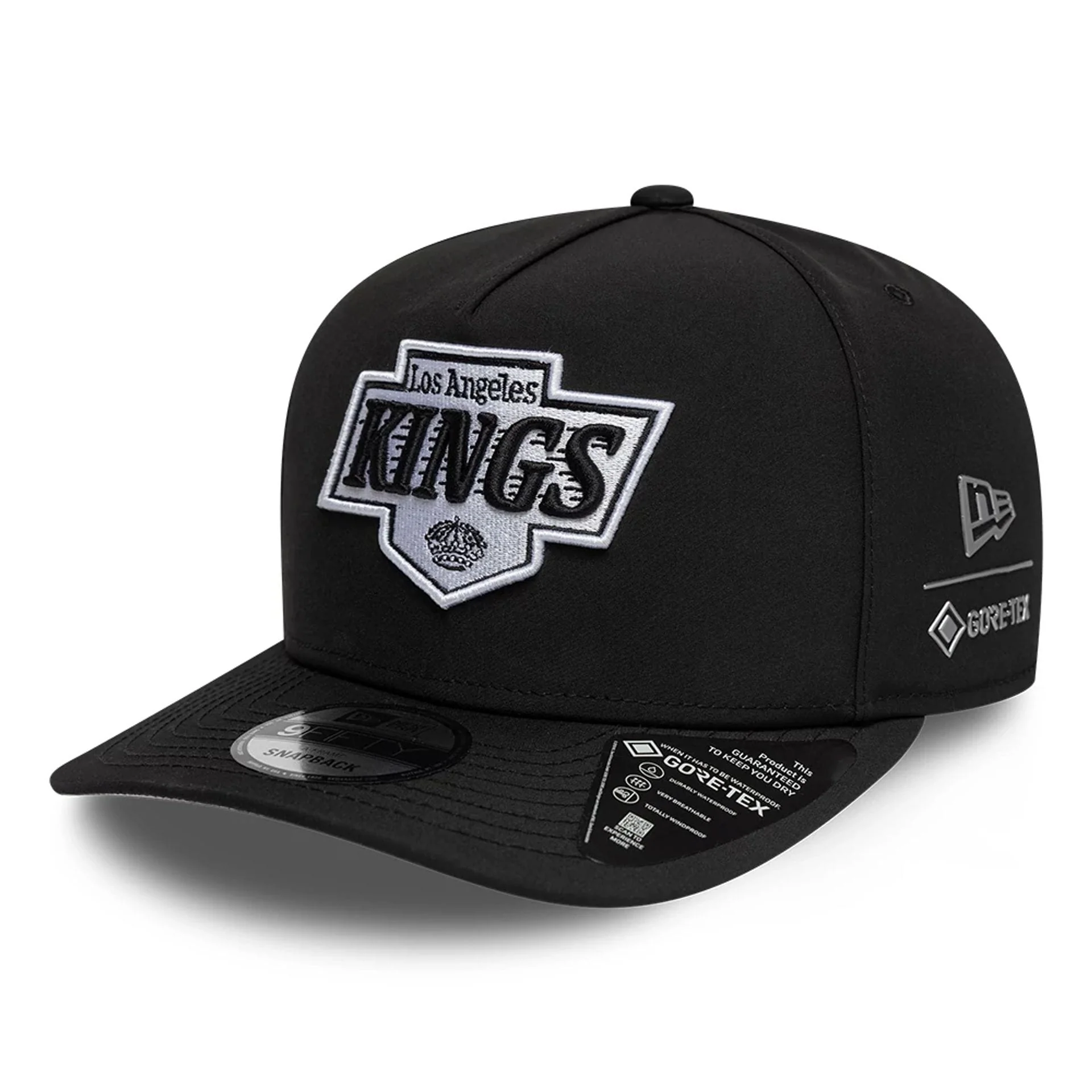 LA Kings NHL Gore-Tex Black 9FIFTY A-Frame Snapback Adjustable Cap