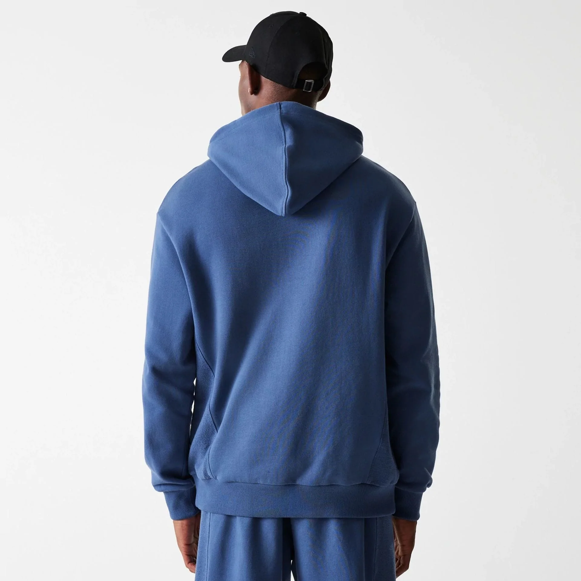 LA Lakers NBA Arch Graphic Dark Blue Oversized Pullover Hoodie - Image 2