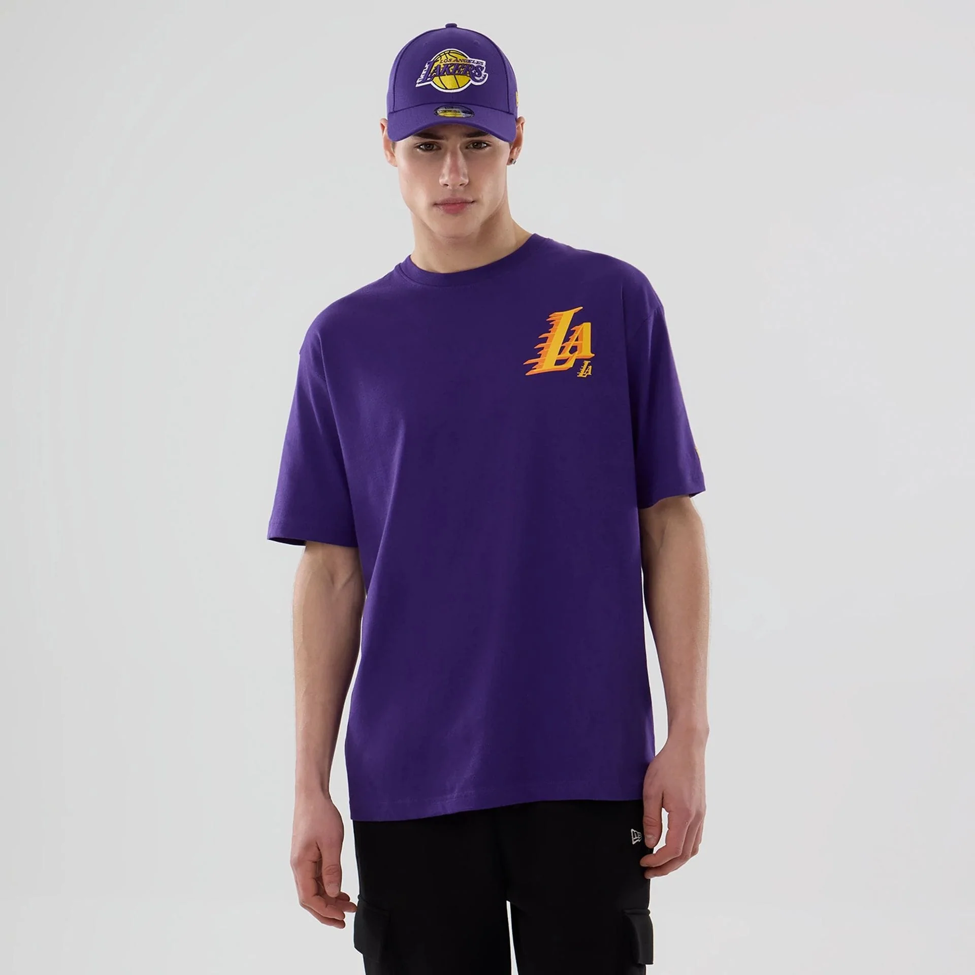 LA Lakers NBA Graphic Purple T-Shirt