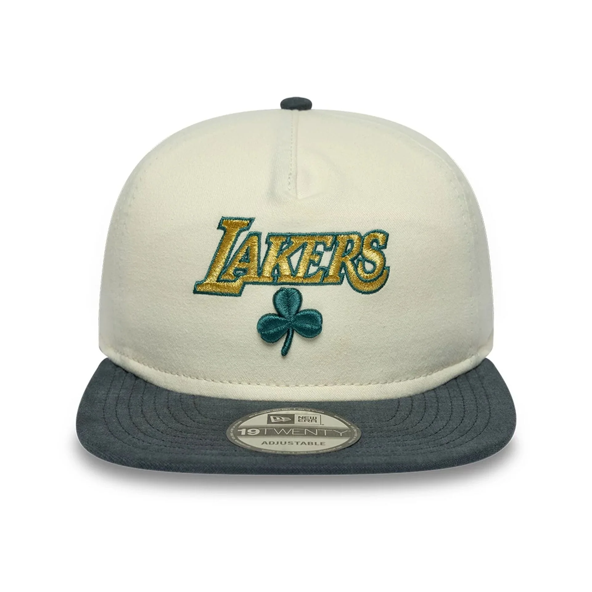 LA Lakers NBA Metallic Logo Cream 19TWENTY Adjustable Cap - Image 3