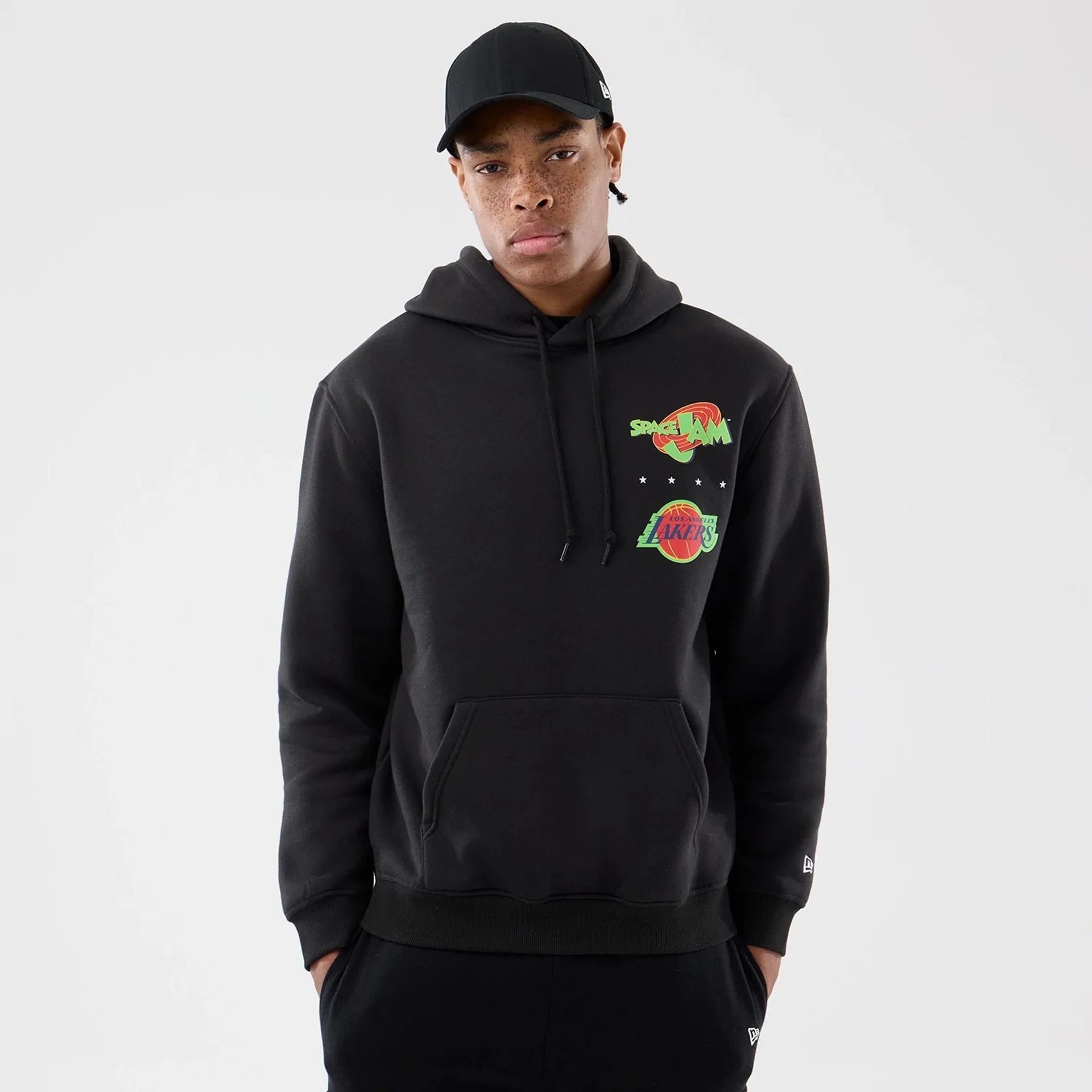 LA Lakers Space Jam 2 X NBA Black Pullover Hoodie