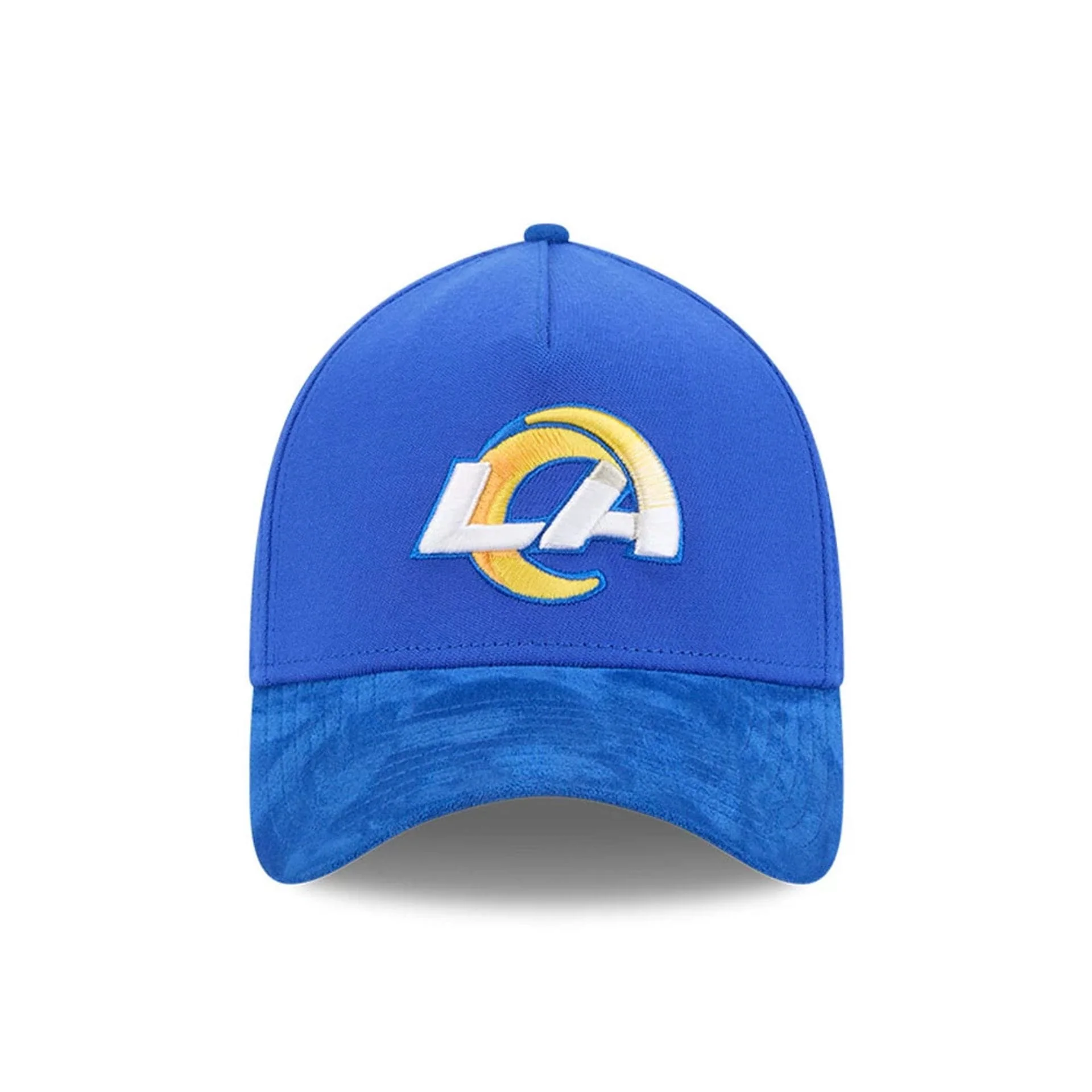 LA Rams NFL Suede Blue 39THIRTY A-Frame Stretch Fit Cap - Image 3