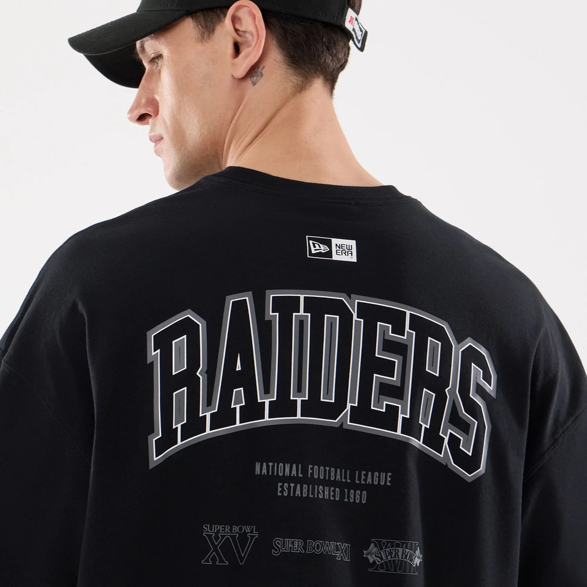 Las Vegas Raiders NFL Raiders Wear Black Oversized T-Shirt - Image 7