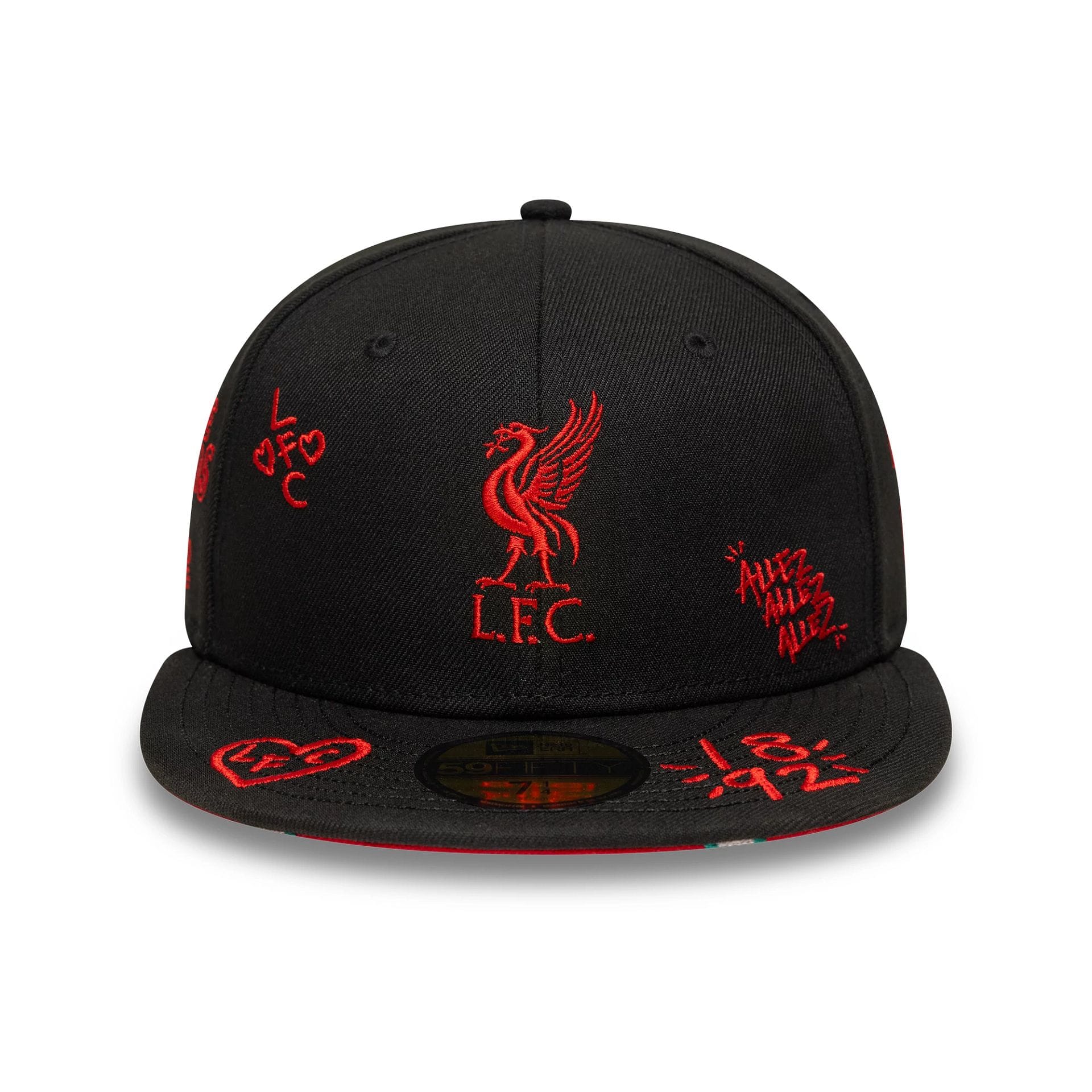 Liverpool FC Scribble Black 59FIFTY Fitted Cap - Image 3