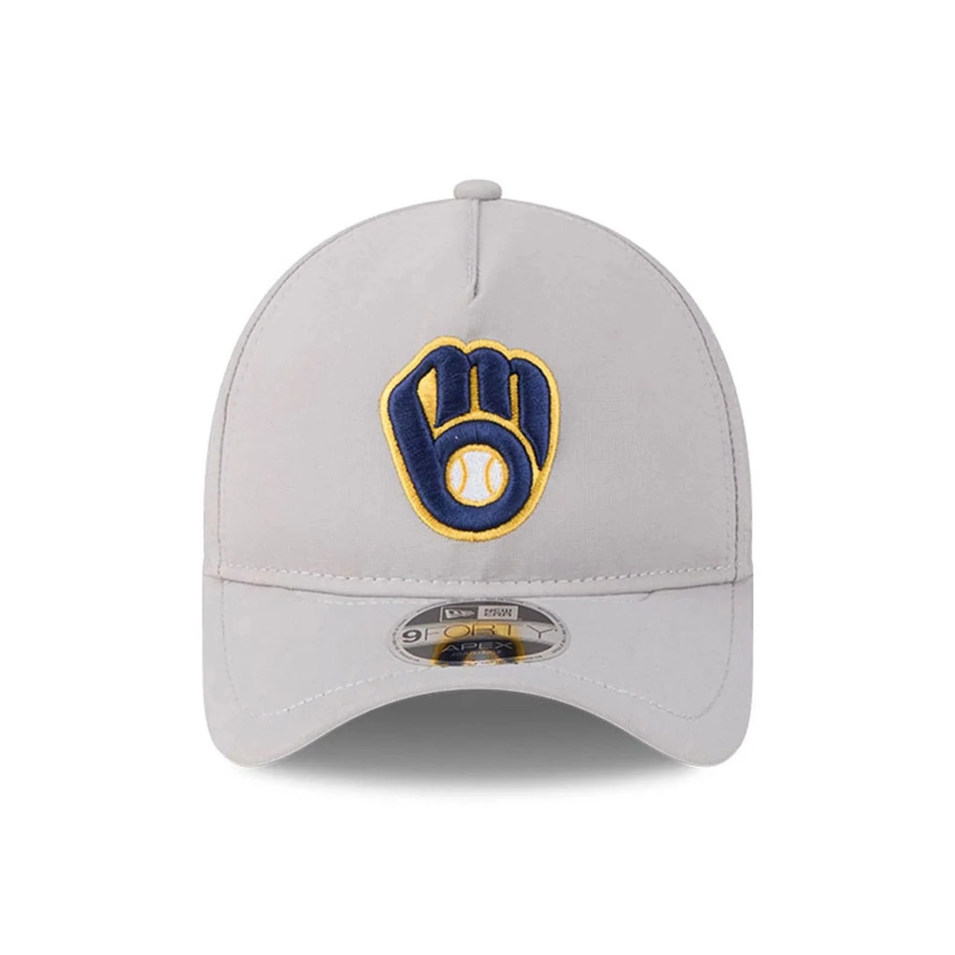 Milwaukee Brewers MLB Quickstrike Grey 9FORTY Apex Adjustable Cap - Image 3