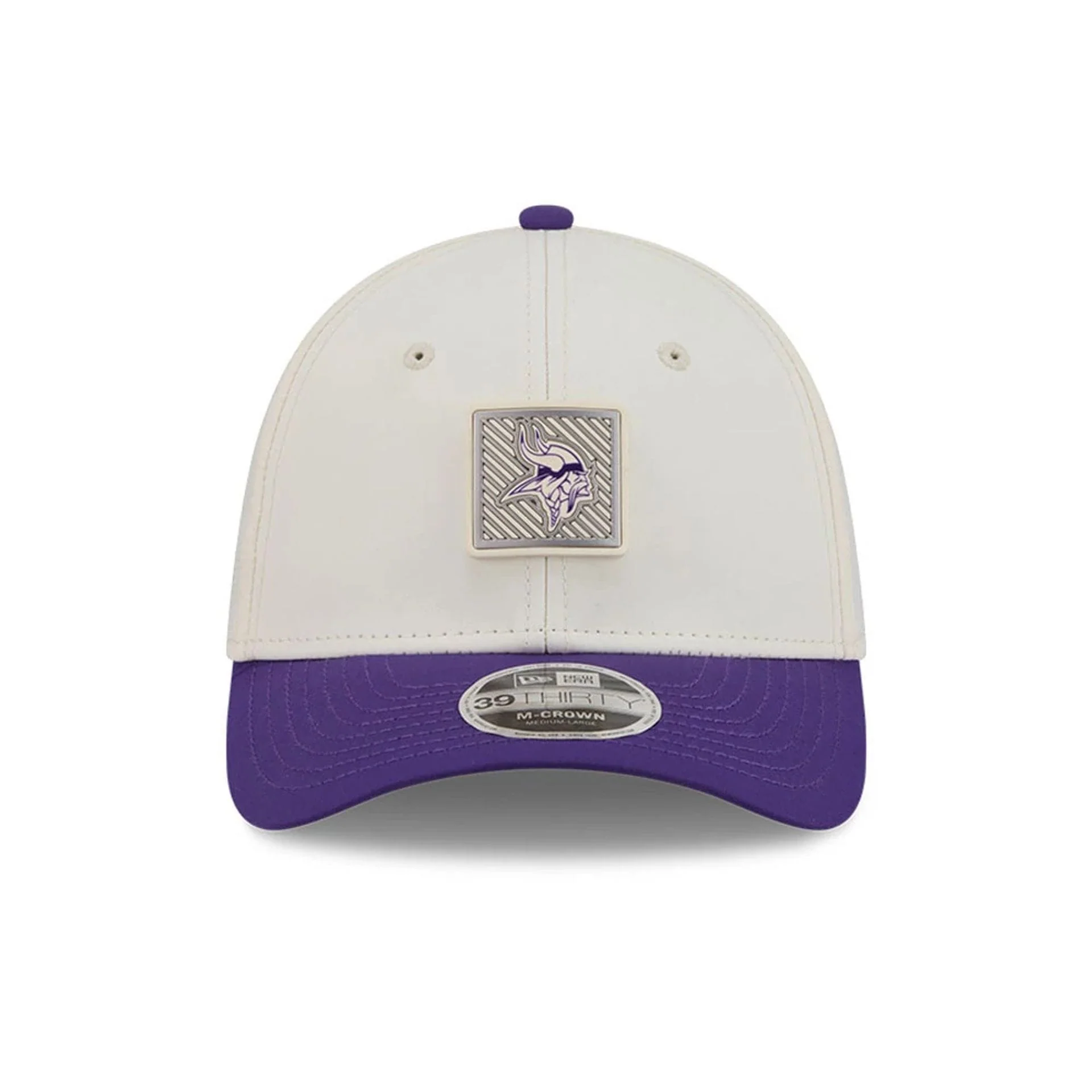 Minnesota Vikings NFL Training 2026 White 39THIRTY M-Crown Stretch Fit Cap - Image 2