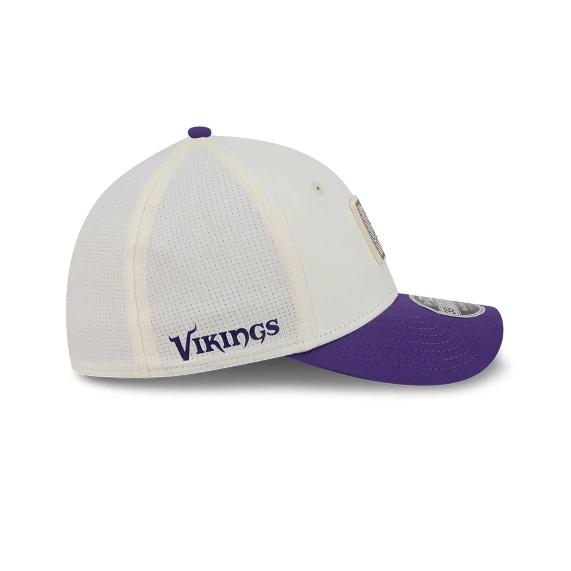 Minnesota Vikings NFL Training 2026 White 39THIRTY M-Crown Stretch Fit Cap - Image 4