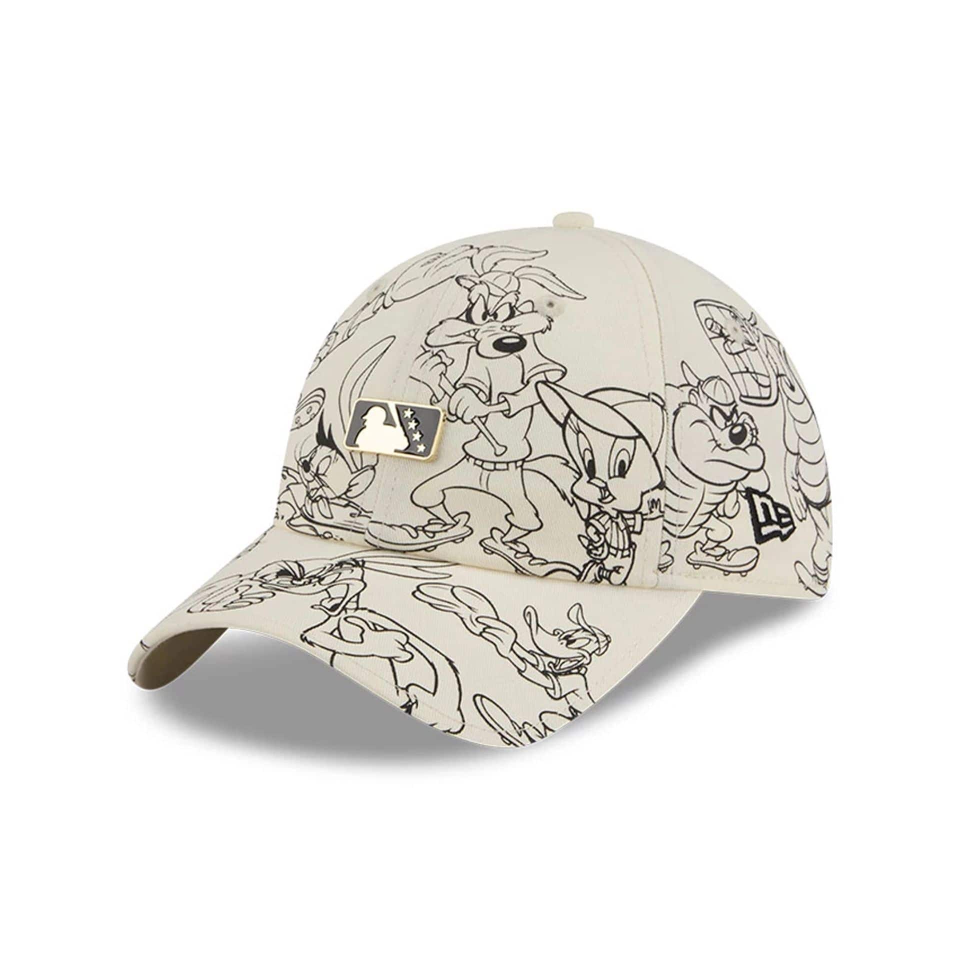 Minor League Logo MiLB X Looney Tunes Cream Casual Classic Adjustable Cap