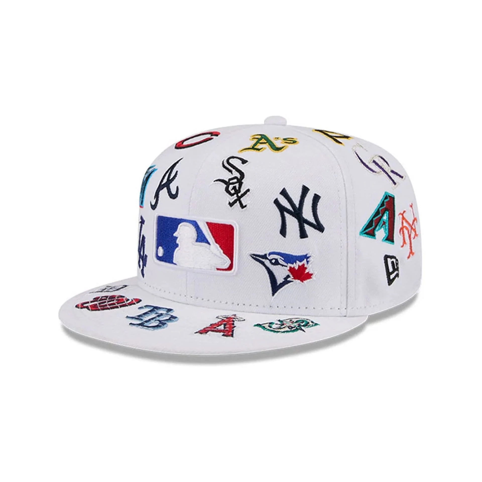MLB All Over White 59FIFTY Fitted Cap