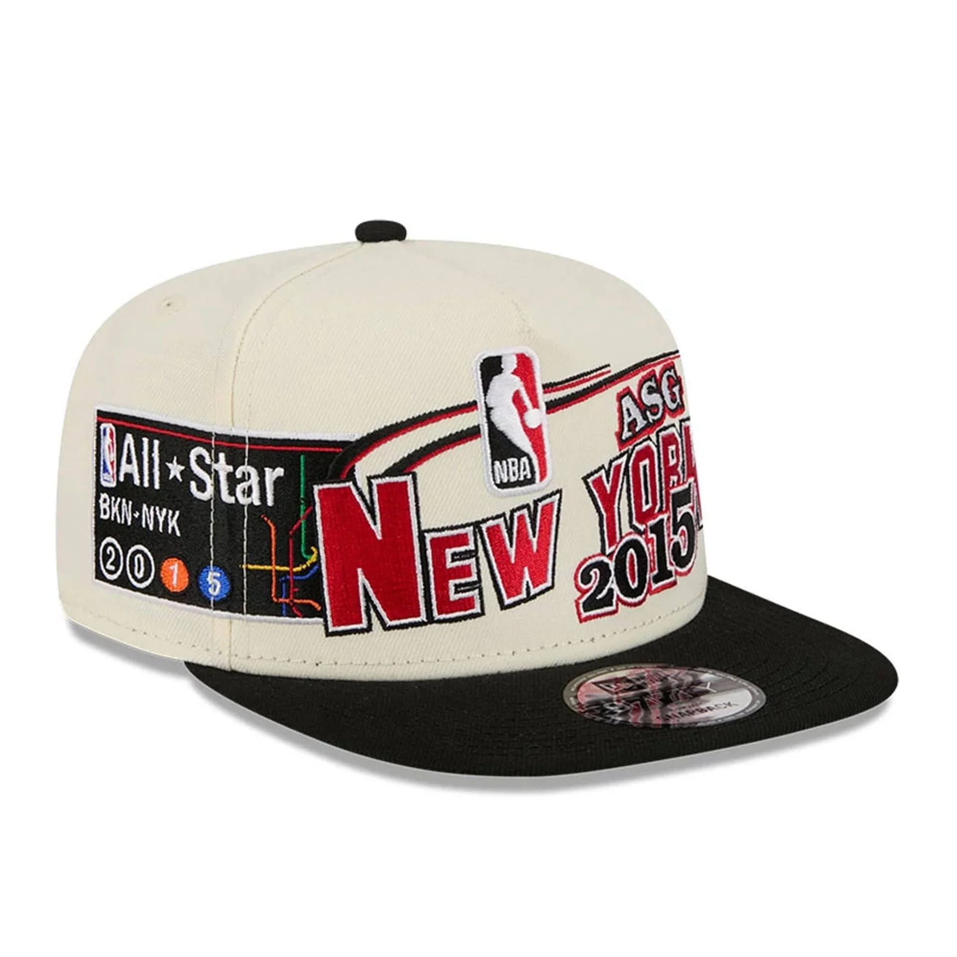 Nets NBA Hardwood Classic ASG White 9FIFTY A-Frame Snapback Adjustable Cap