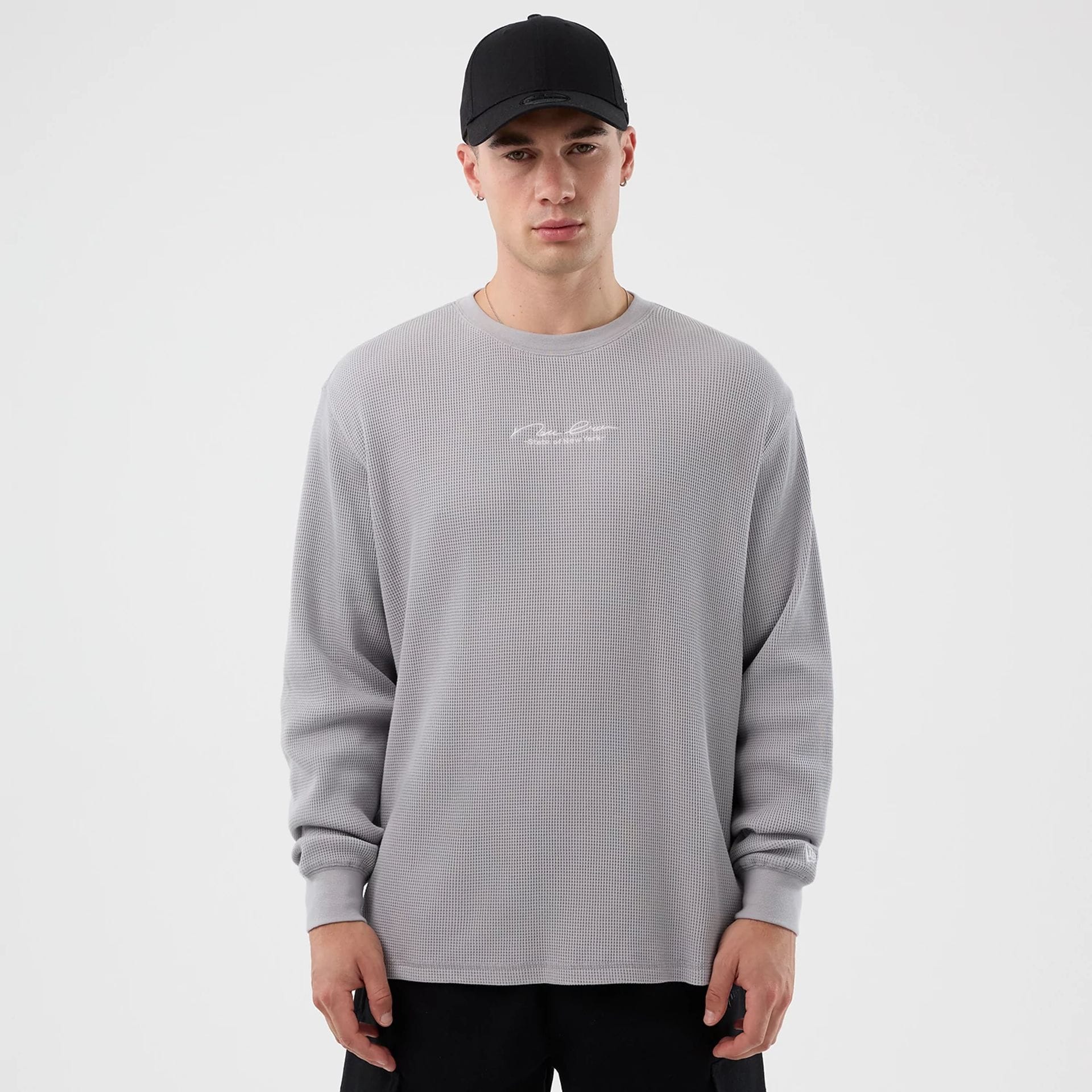 New Era Basic Grey Long Sleeve T-Shirt