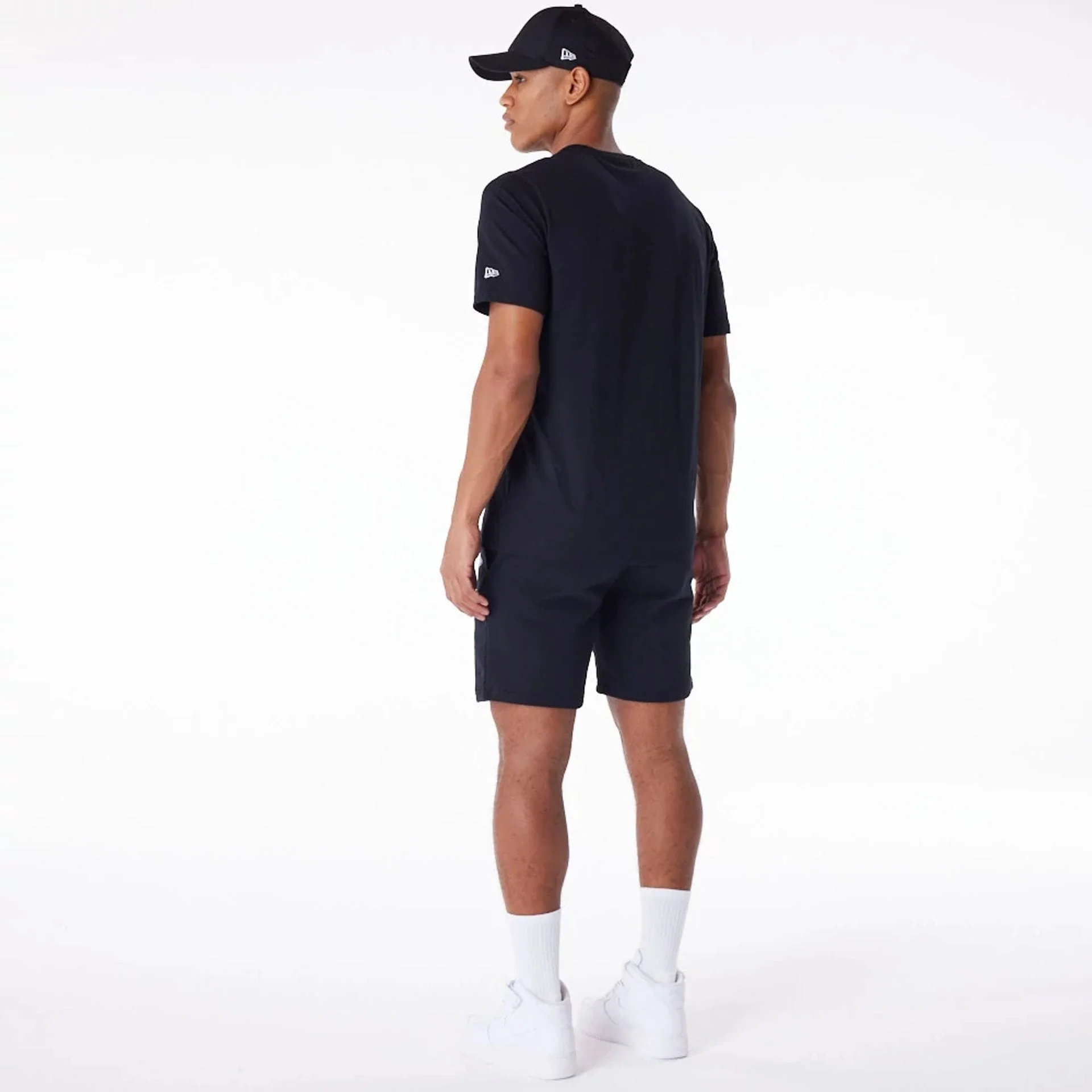 New Era Essential Black Logo Shorts - Image 2