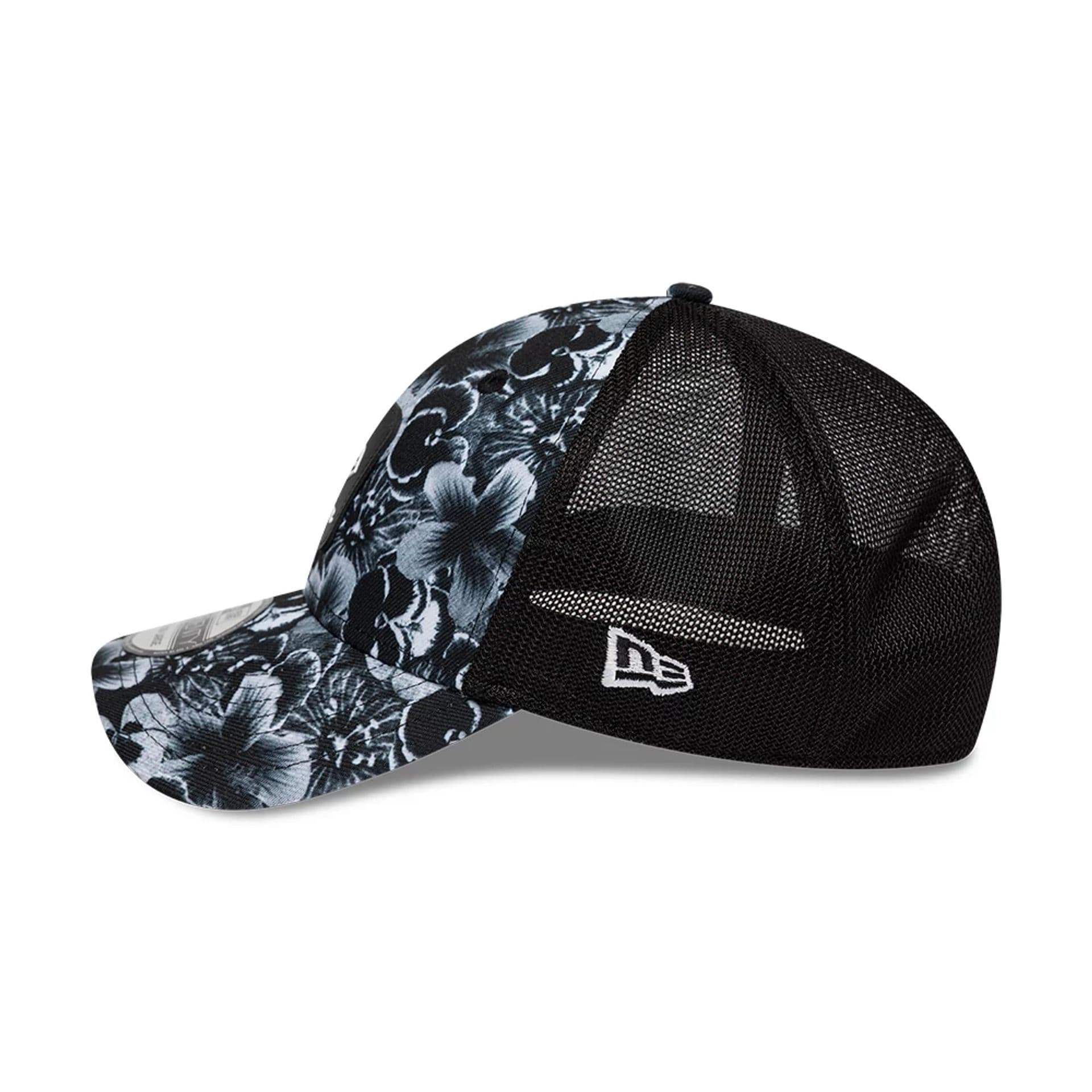 New Era Floral Black 39SEVENTY Stretch Fit Cap - Image 5