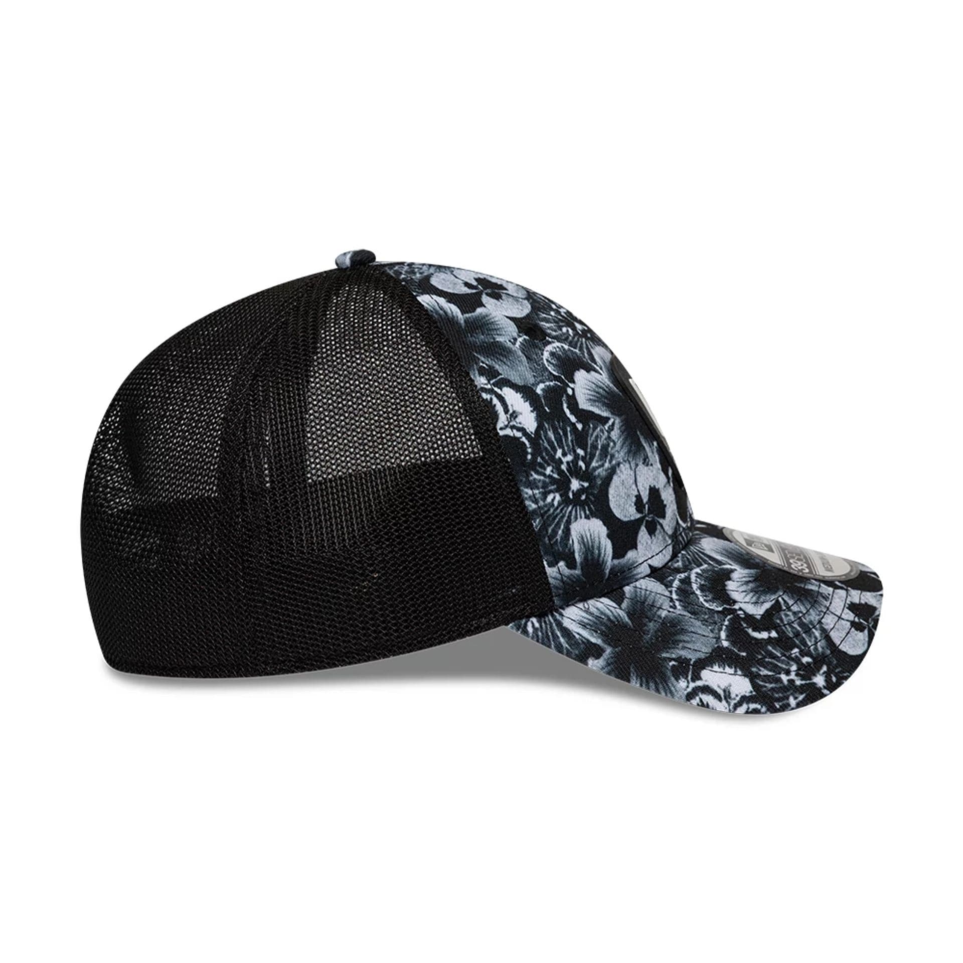 New Era Floral Black 39SEVENTY Stretch Fit Cap - Image 6
