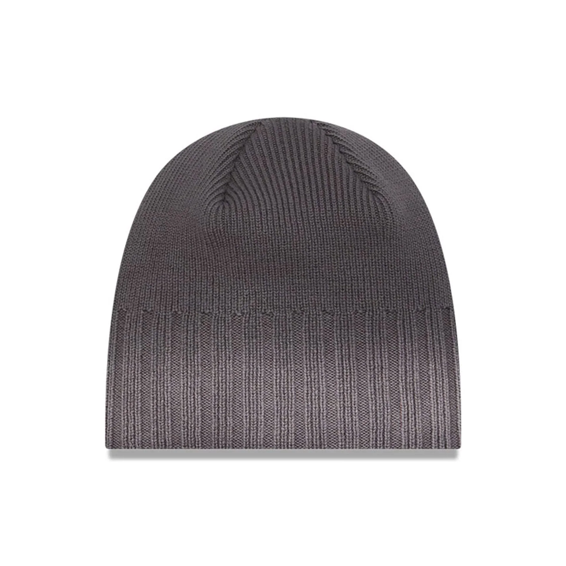 New Era Gradient Charcoal Skull Knit Beanie Hat - Image 3