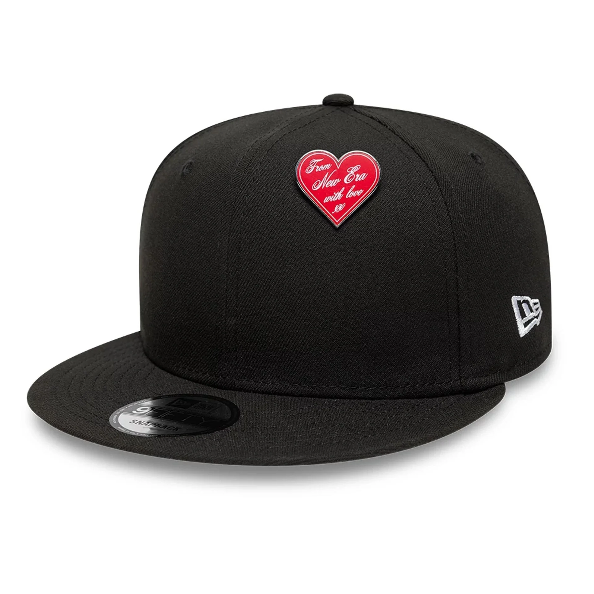 New Era Heart Script Red Pin Badge - Image 2